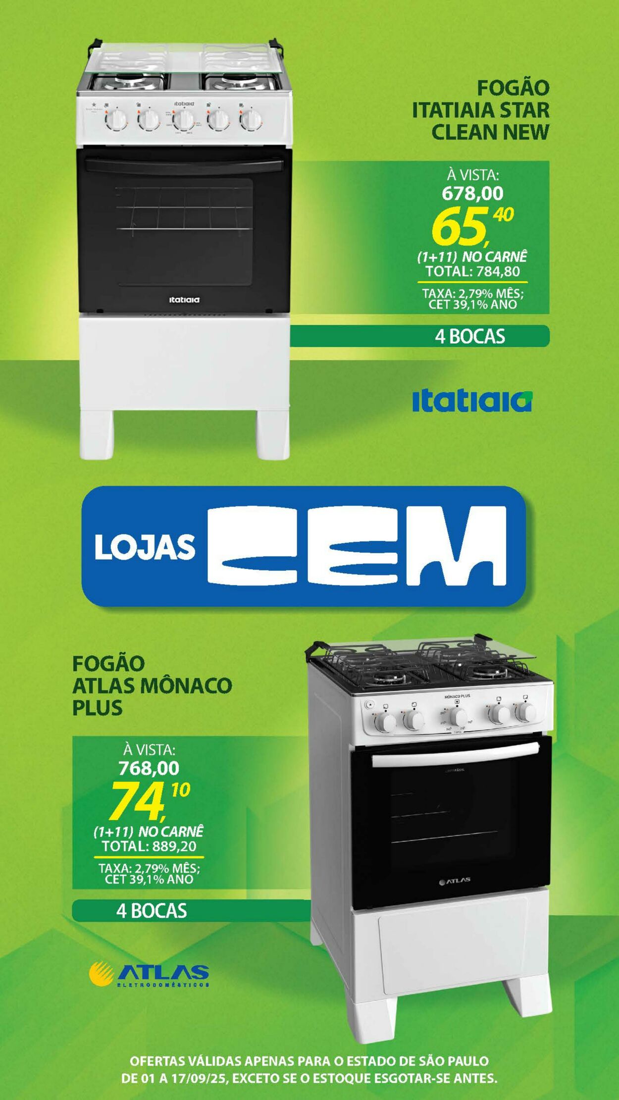 Folheto Lojas Cem 04.09.2025 - 25.09.2025