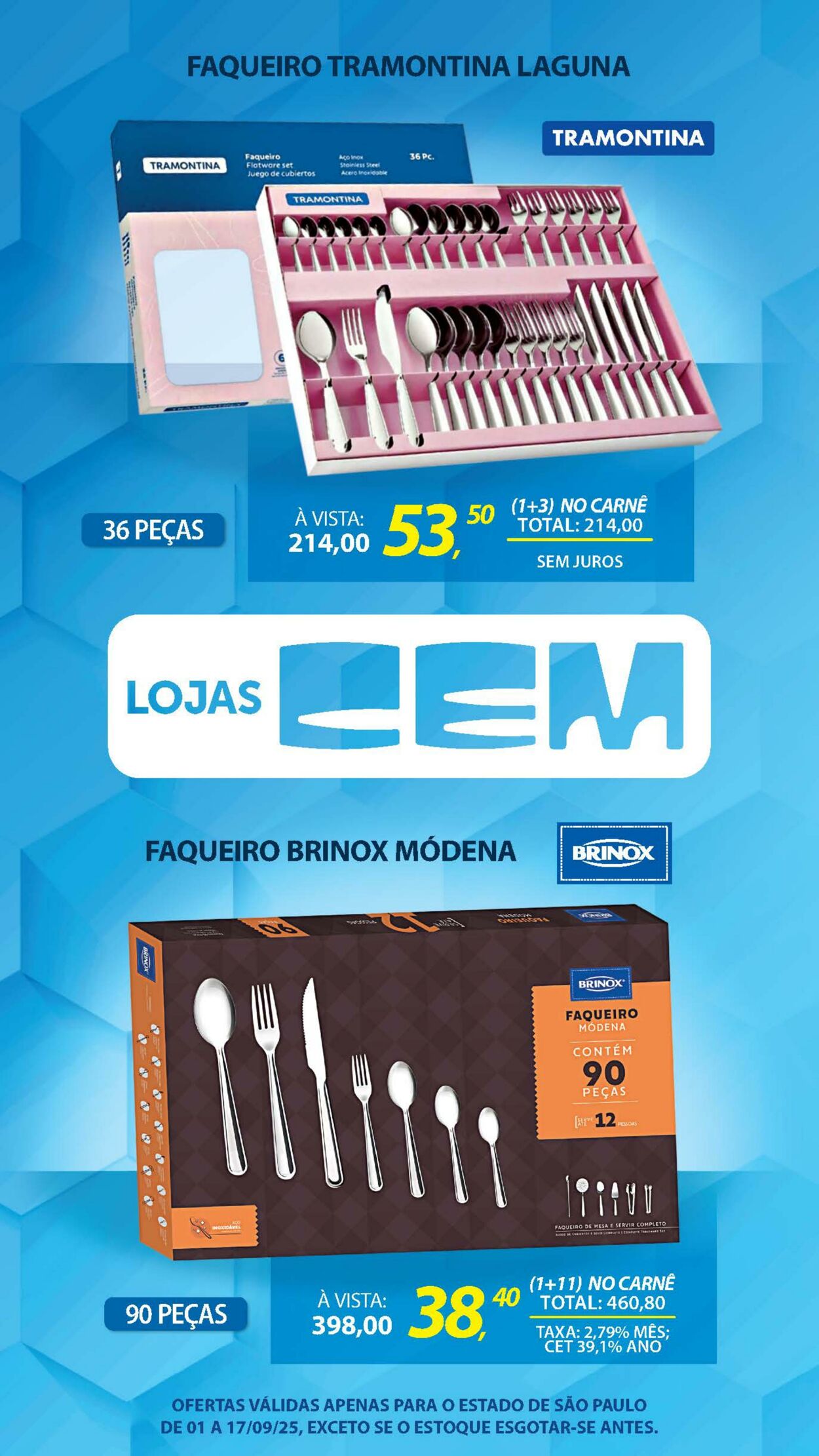 Folheto Lojas Cem 04.09.2025 - 25.09.2025