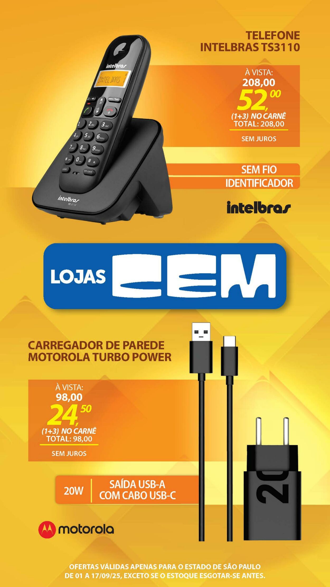 Folheto Lojas Cem 04.09.2025 - 25.09.2025