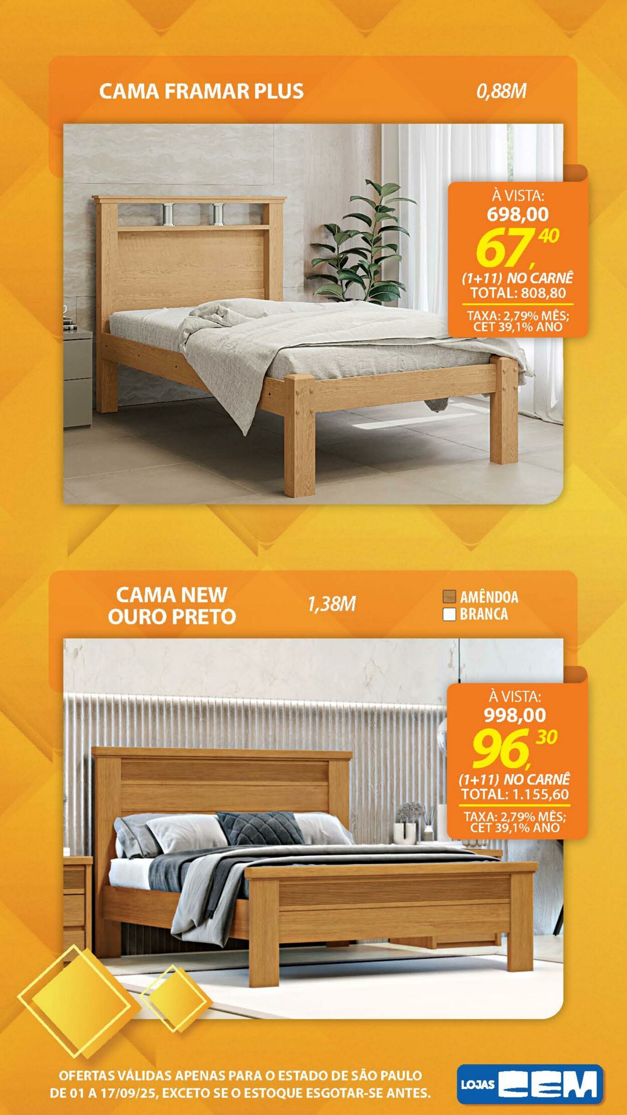 Folheto Lojas Cem 04.09.2025 - 25.09.2025