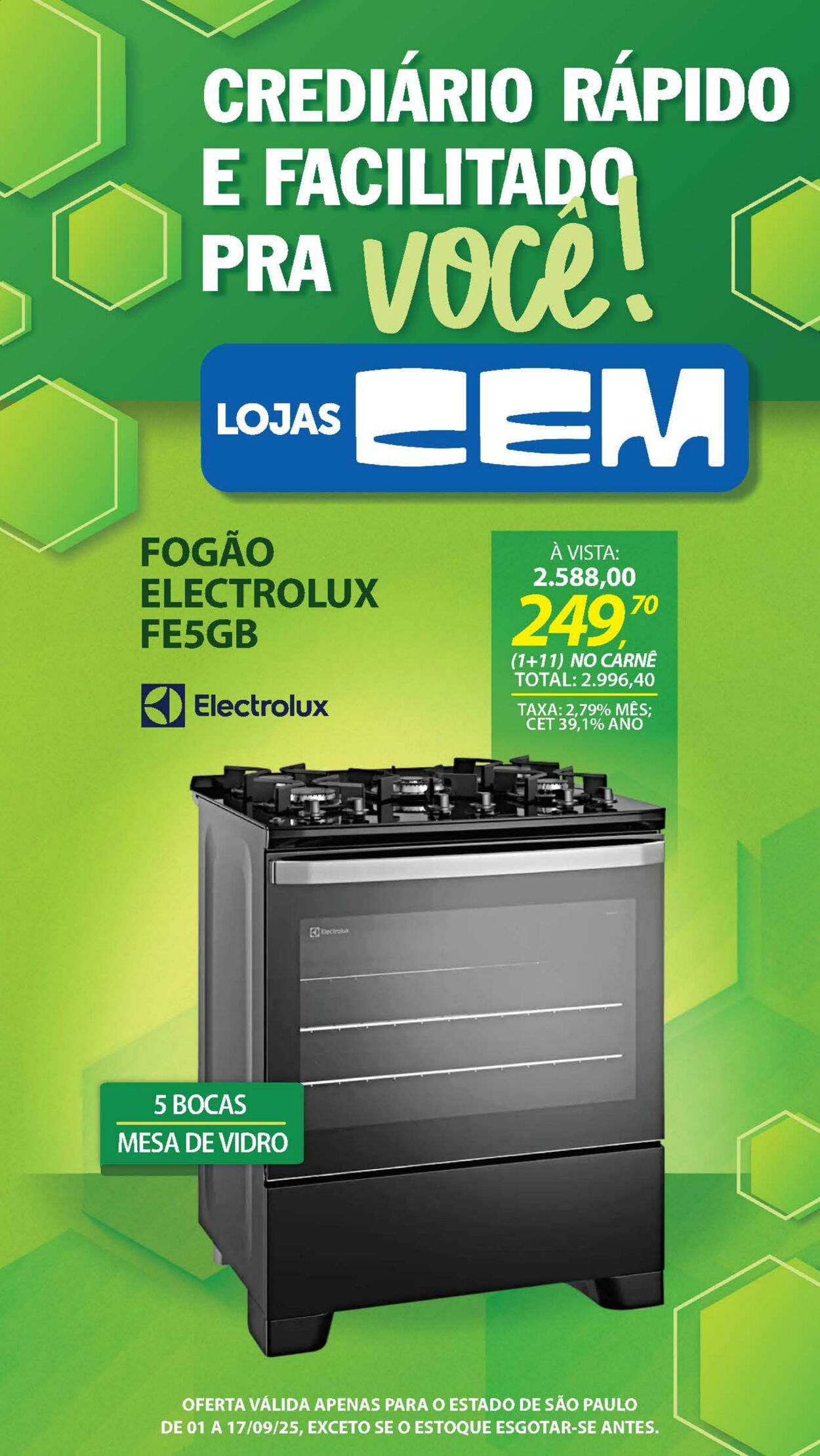 Folheto Lojas Cem 04.09.2025 - 25.09.2025