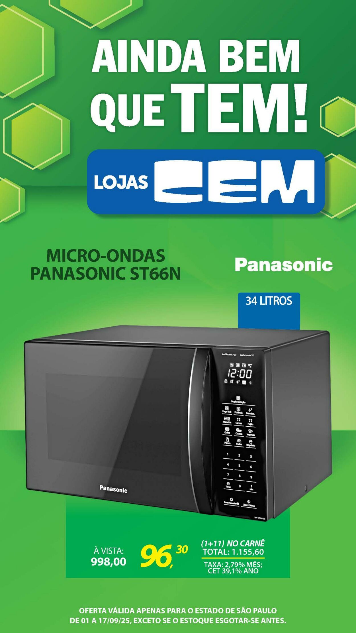 Folheto Lojas Cem 04.09.2025 - 25.09.2025