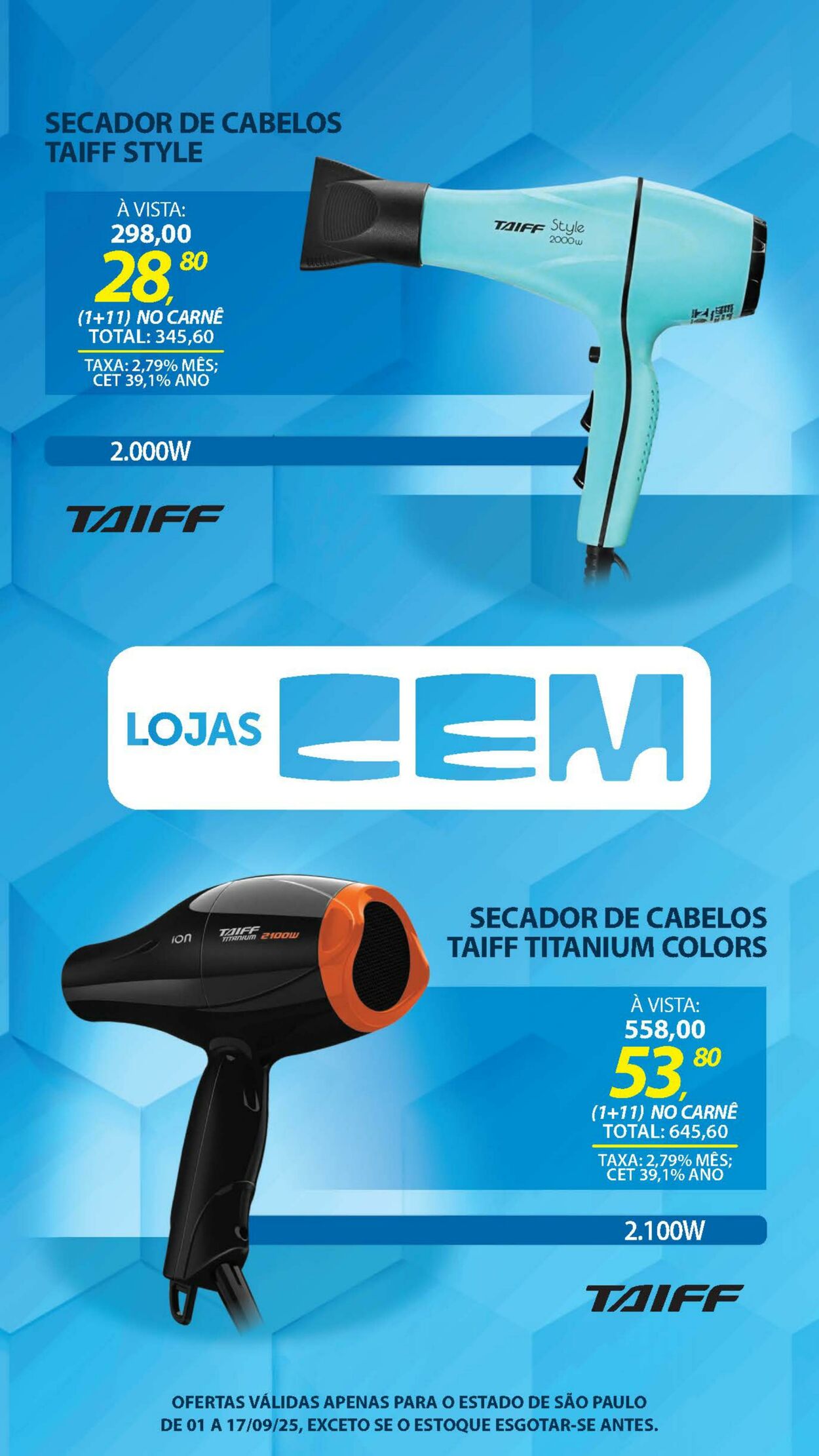 Folheto Lojas Cem 04.09.2025 - 25.09.2025