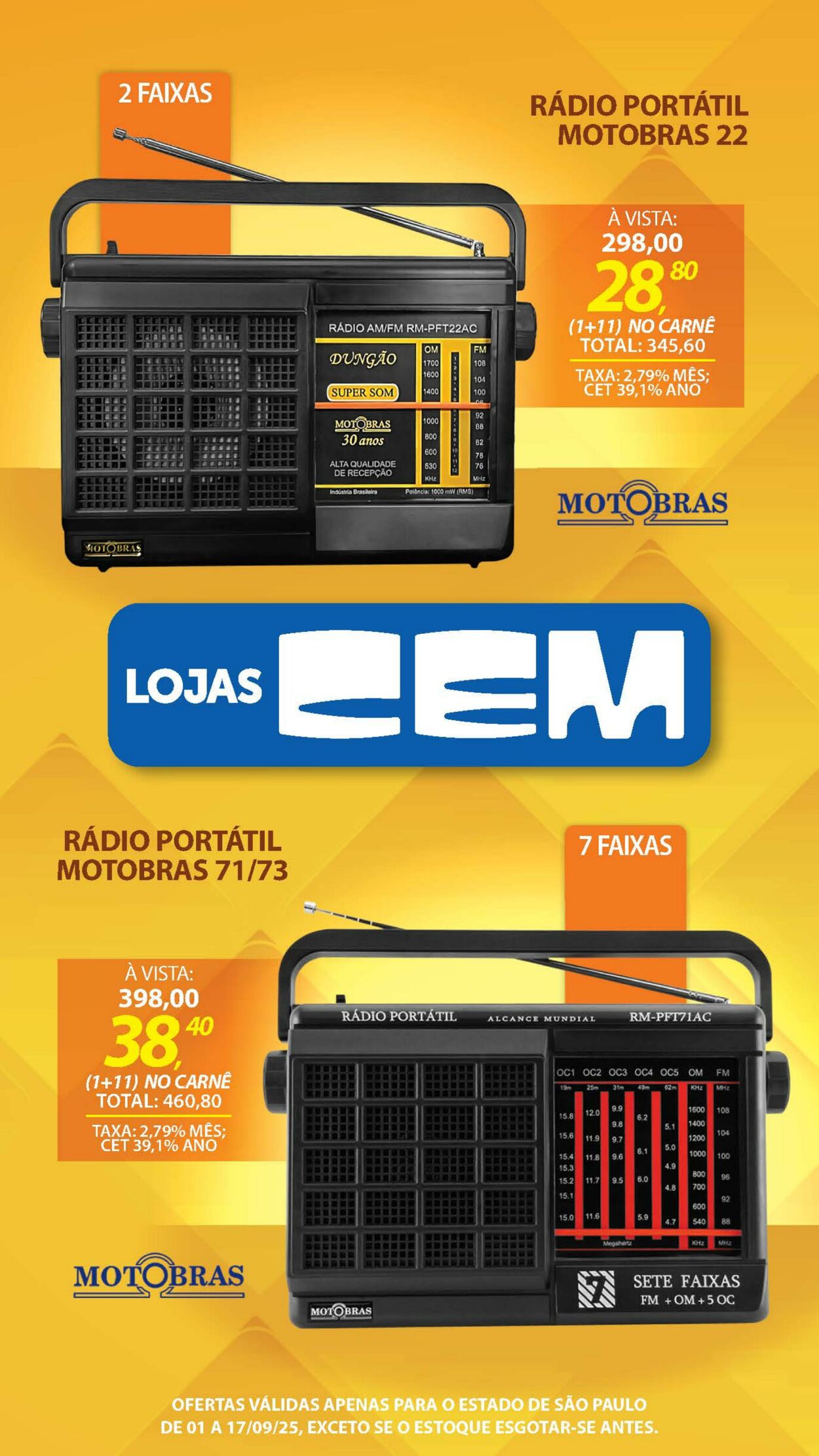 Folheto Lojas Cem 04.09.2025 - 25.09.2025