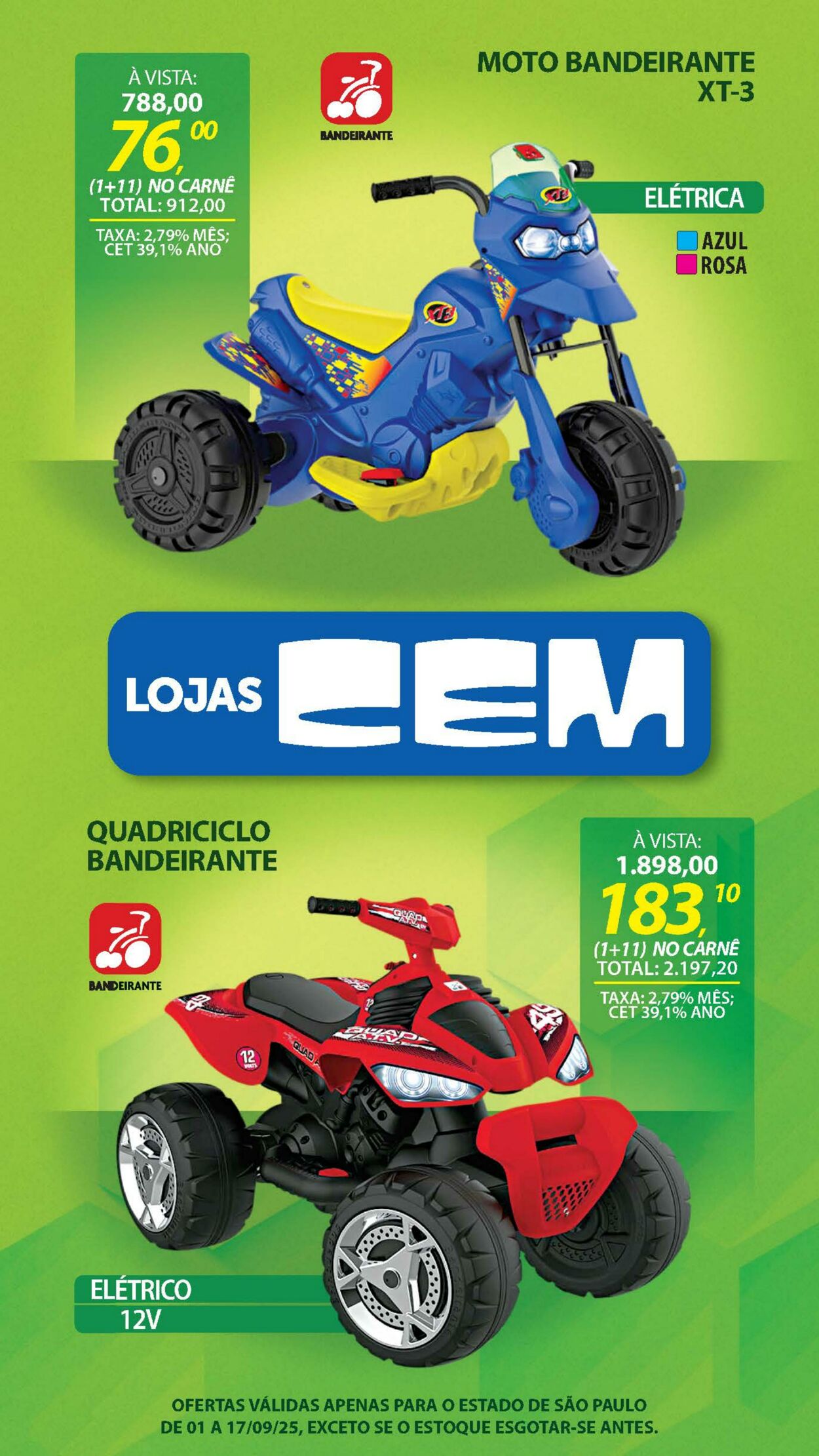 Folheto Lojas Cem 04.09.2025 - 25.09.2025