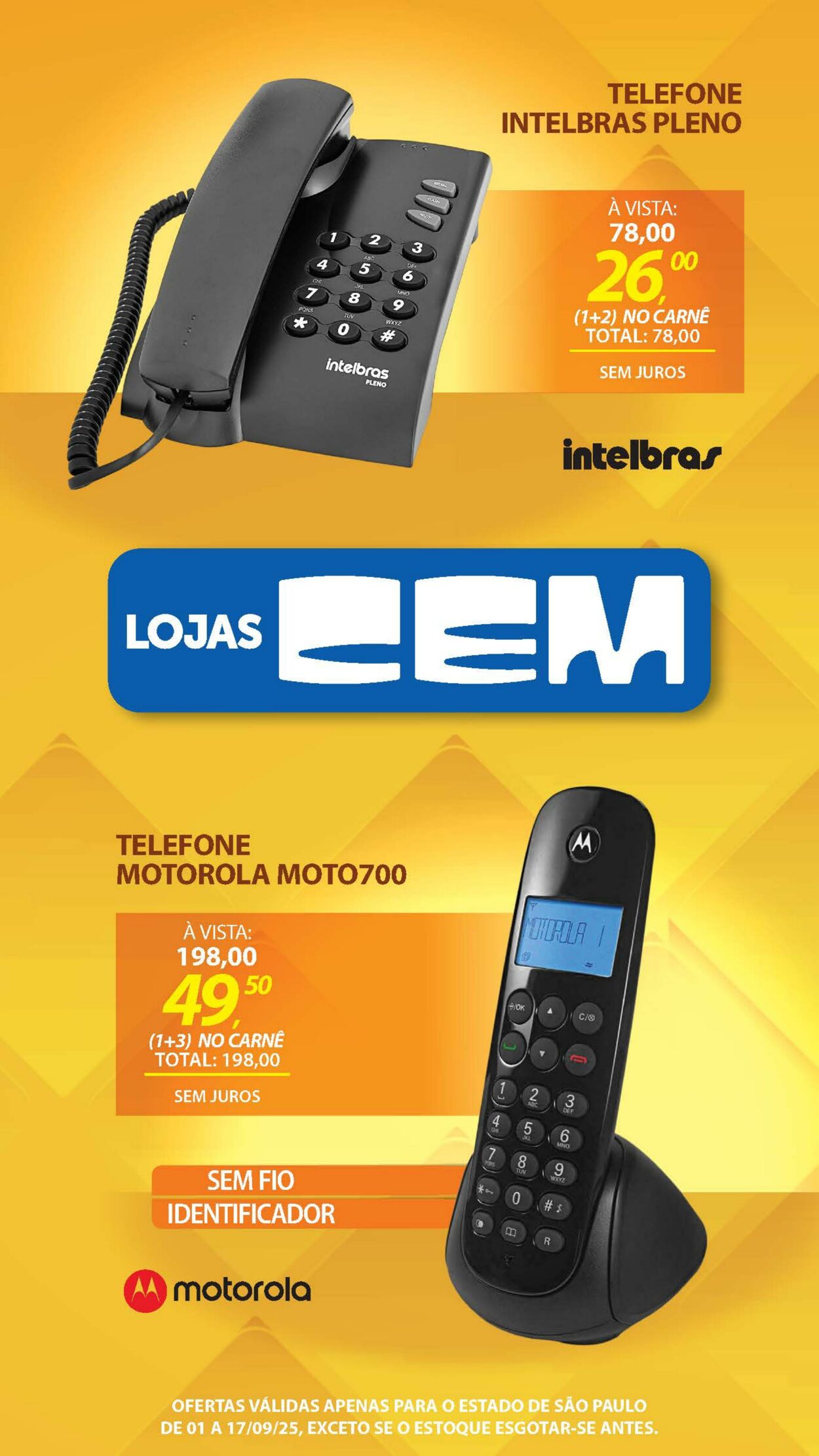 Folheto Lojas Cem 04.09.2025 - 25.09.2025