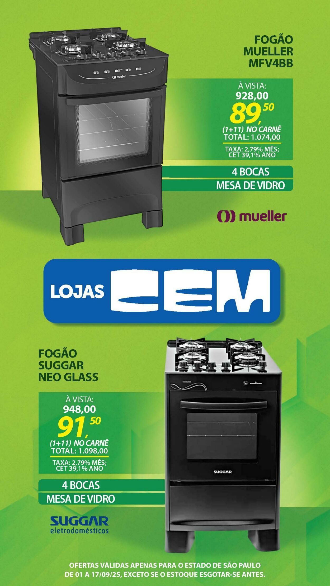 Folheto Lojas Cem 04.09.2025 - 25.09.2025