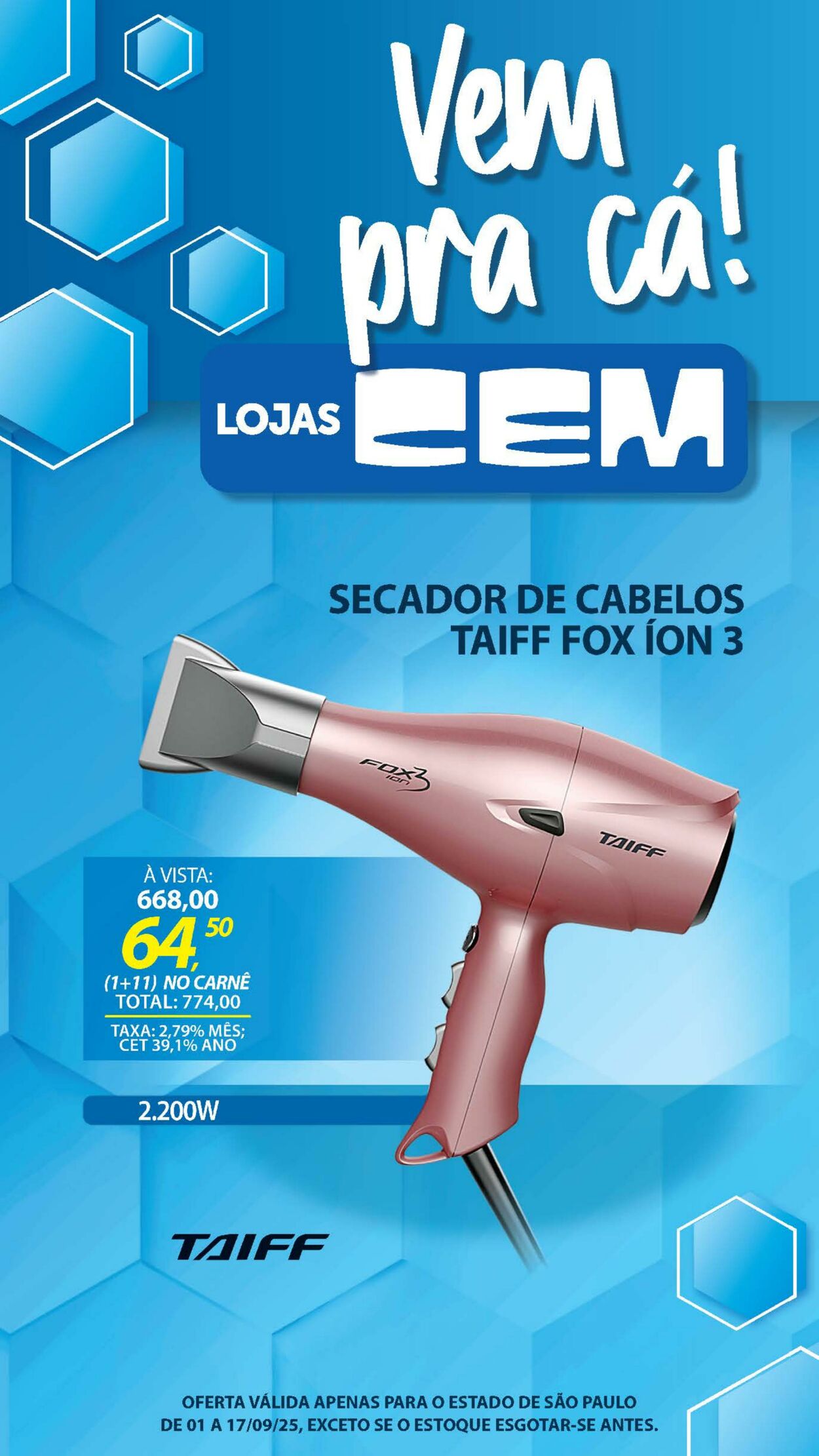 Folheto Lojas Cem 04.09.2025 - 25.09.2025