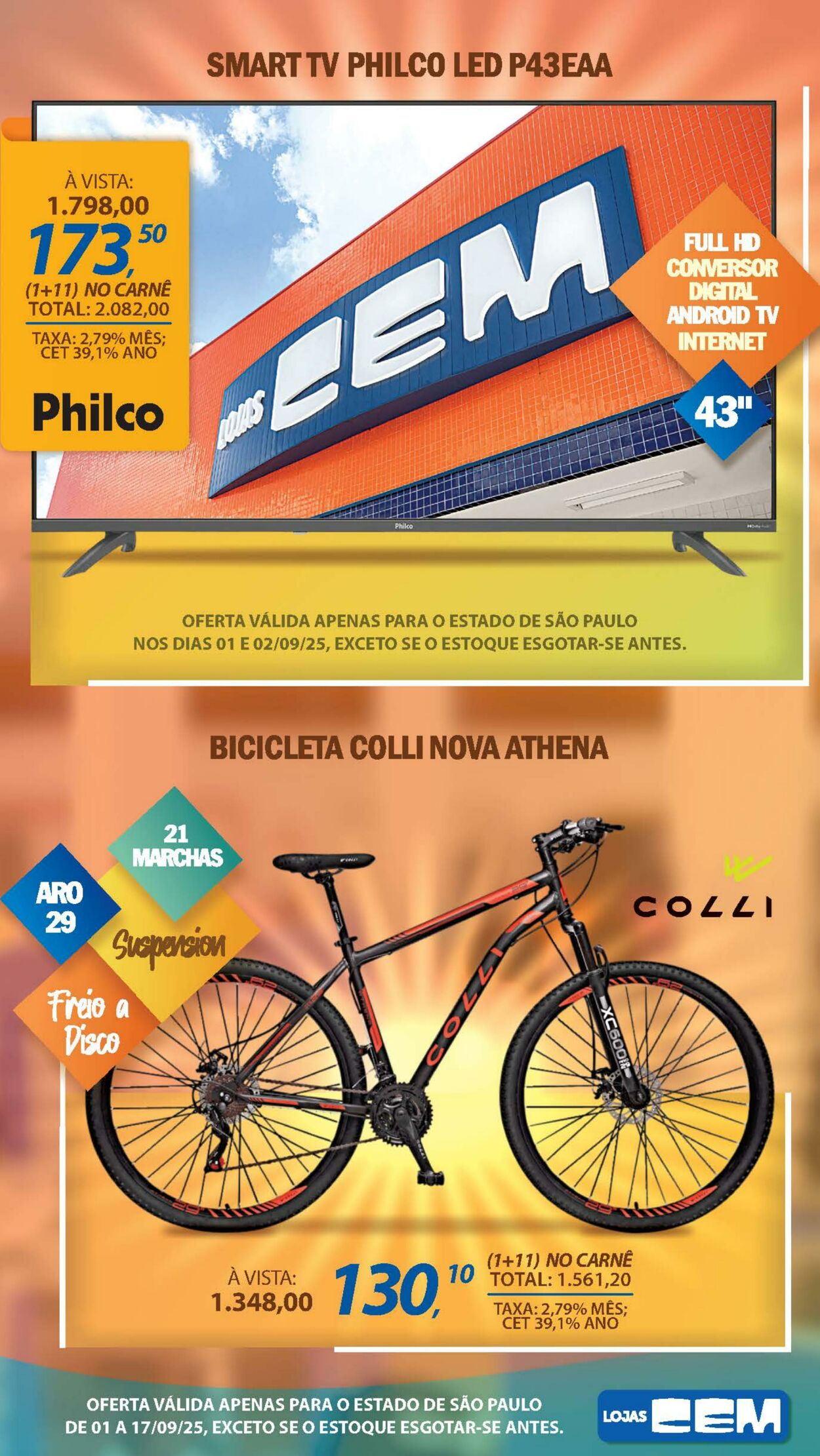 Folheto Lojas Cem 04.09.2025 - 25.09.2025