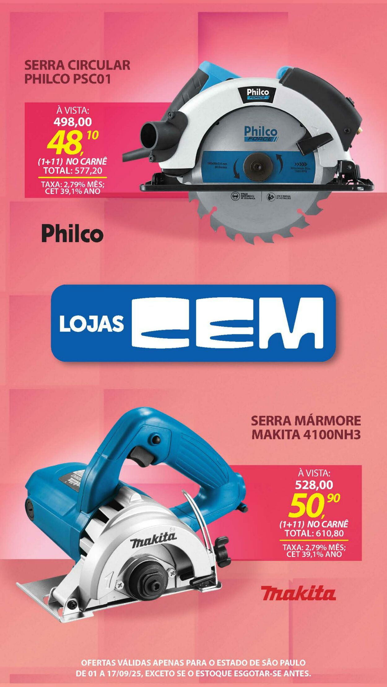 Folheto Lojas Cem 04.09.2025 - 25.09.2025