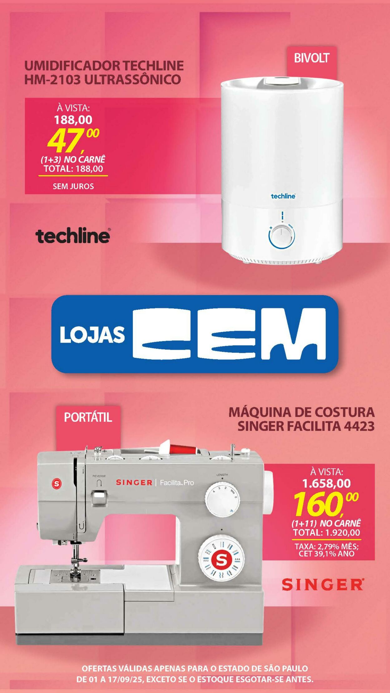 Folheto Lojas Cem 04.09.2025 - 25.09.2025