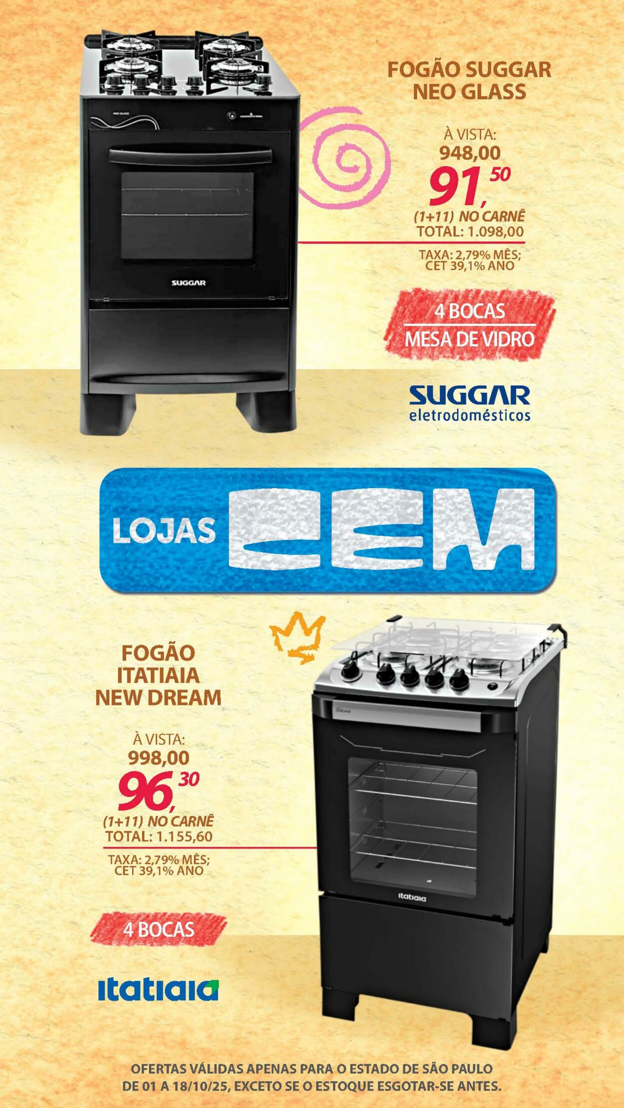 Folheto Lojas Cem 30.09.2025 - 16.10.2025