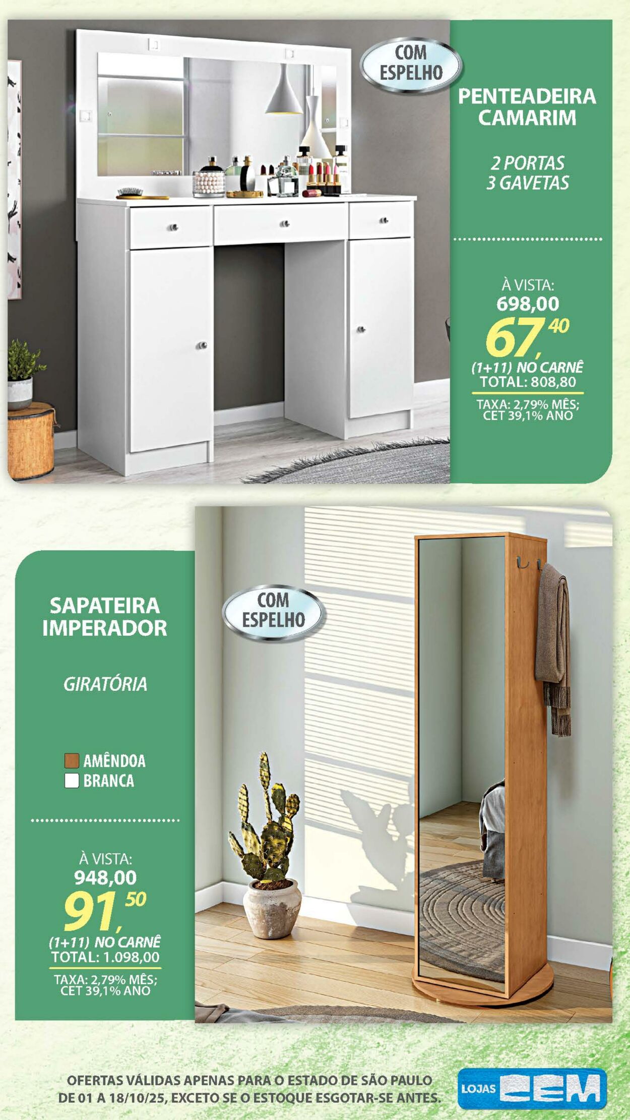 Folheto Lojas Cem 30.09.2025 - 16.10.2025