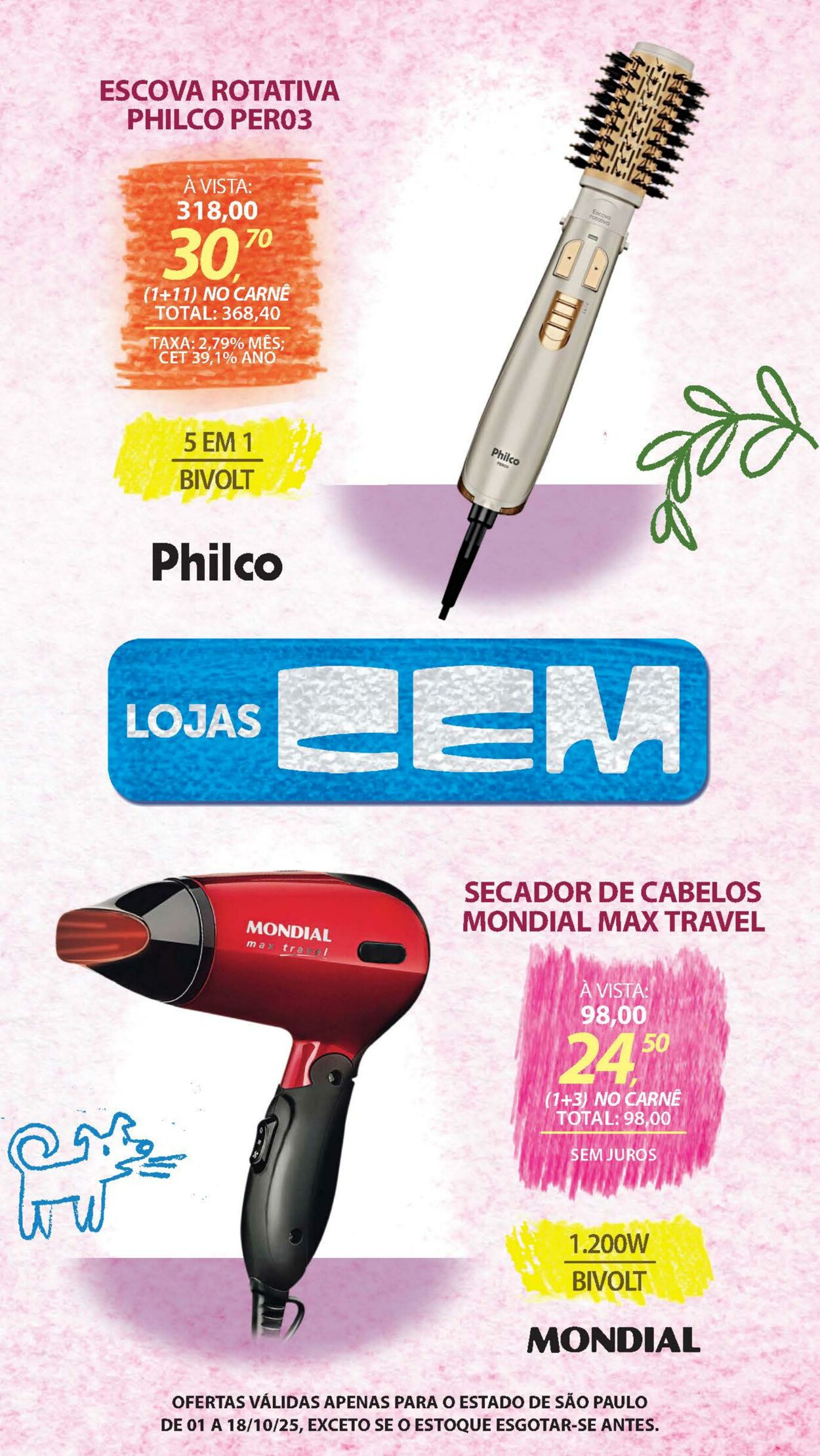 Folheto Lojas Cem 30.09.2025 - 16.10.2025