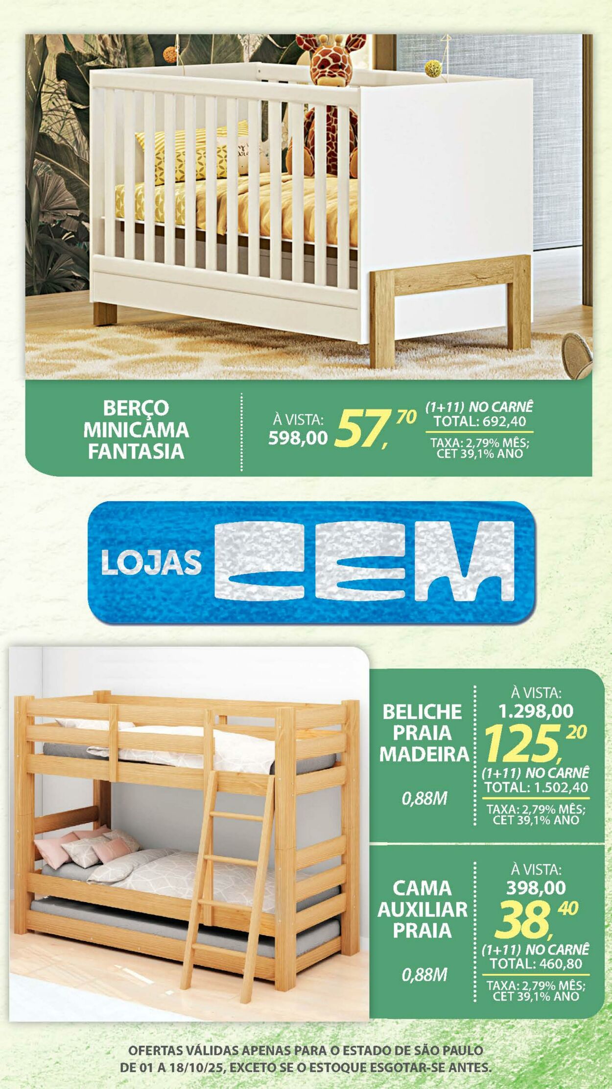 Folheto Lojas Cem 30.09.2025 - 16.10.2025