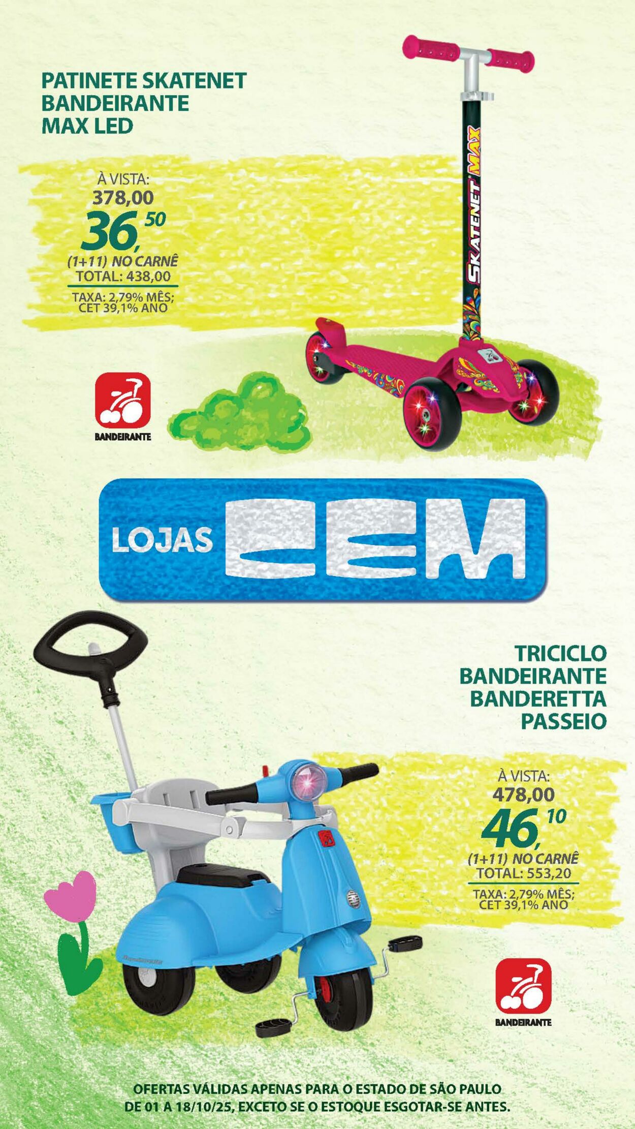 Folheto Lojas Cem 30.09.2025 - 16.10.2025