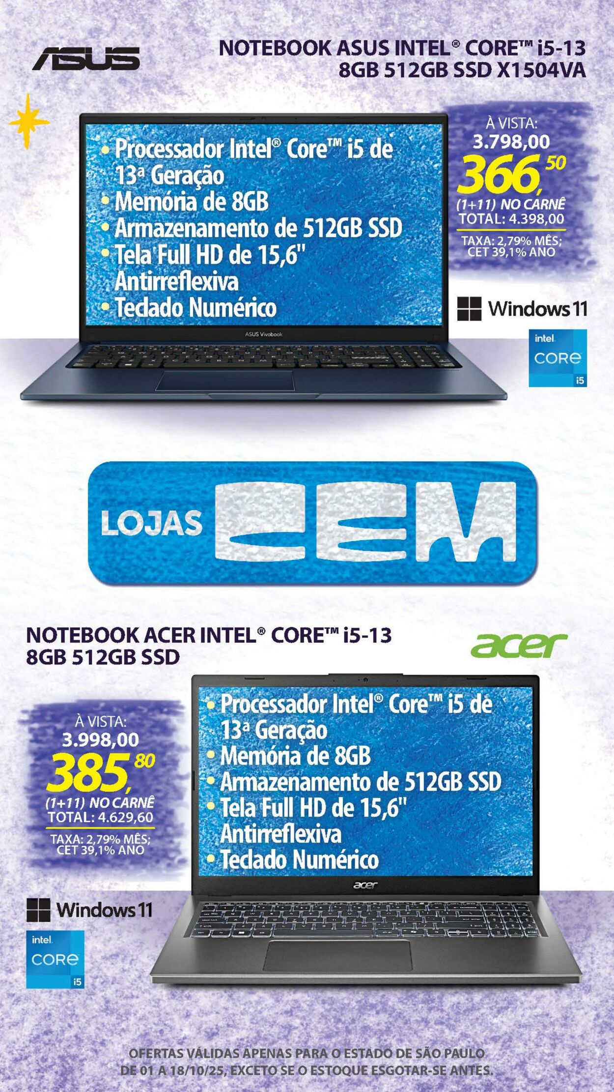 Folheto Lojas Cem 30.09.2025 - 16.10.2025
