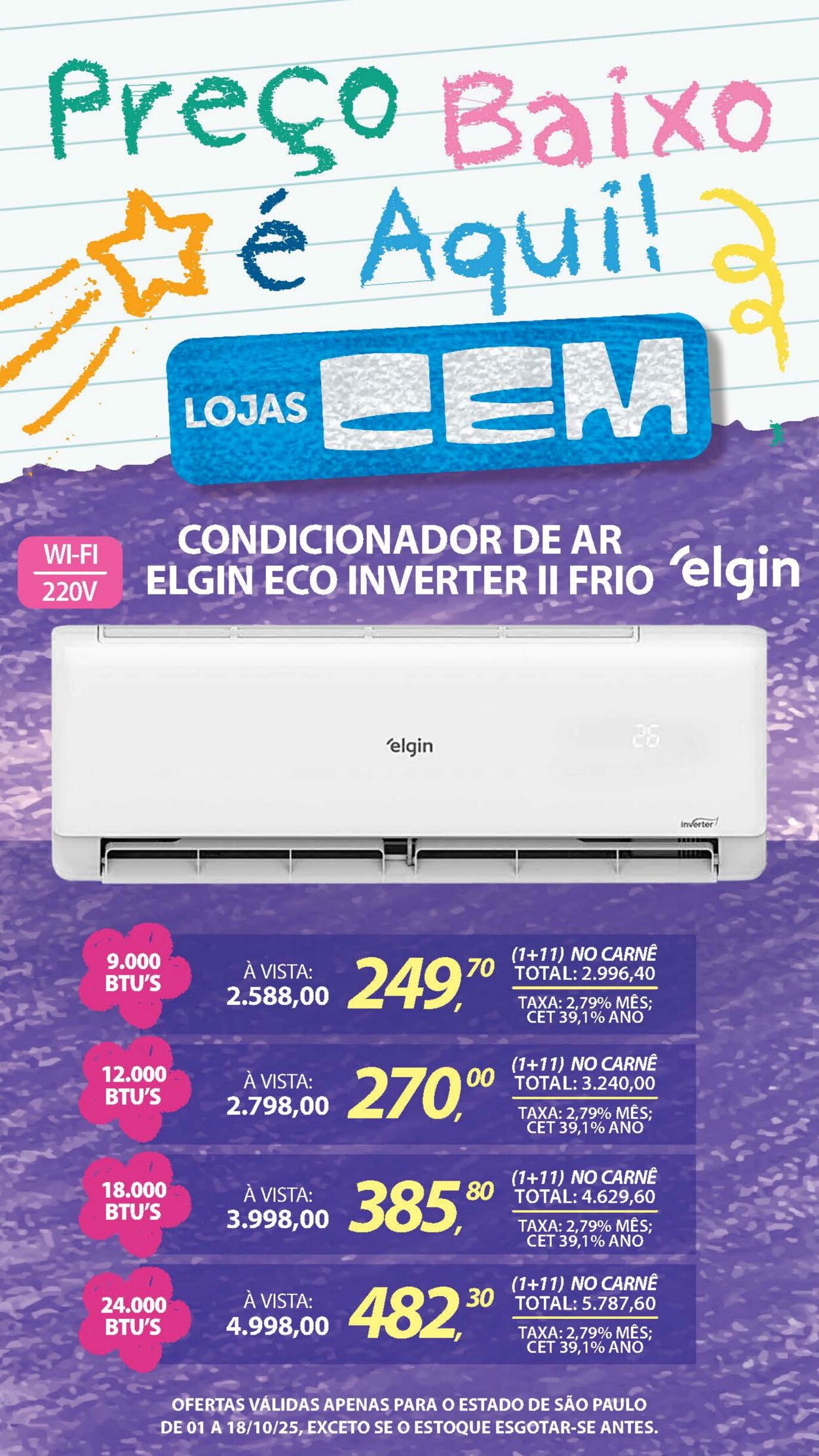 Folheto Lojas Cem 30.09.2025 - 16.10.2025