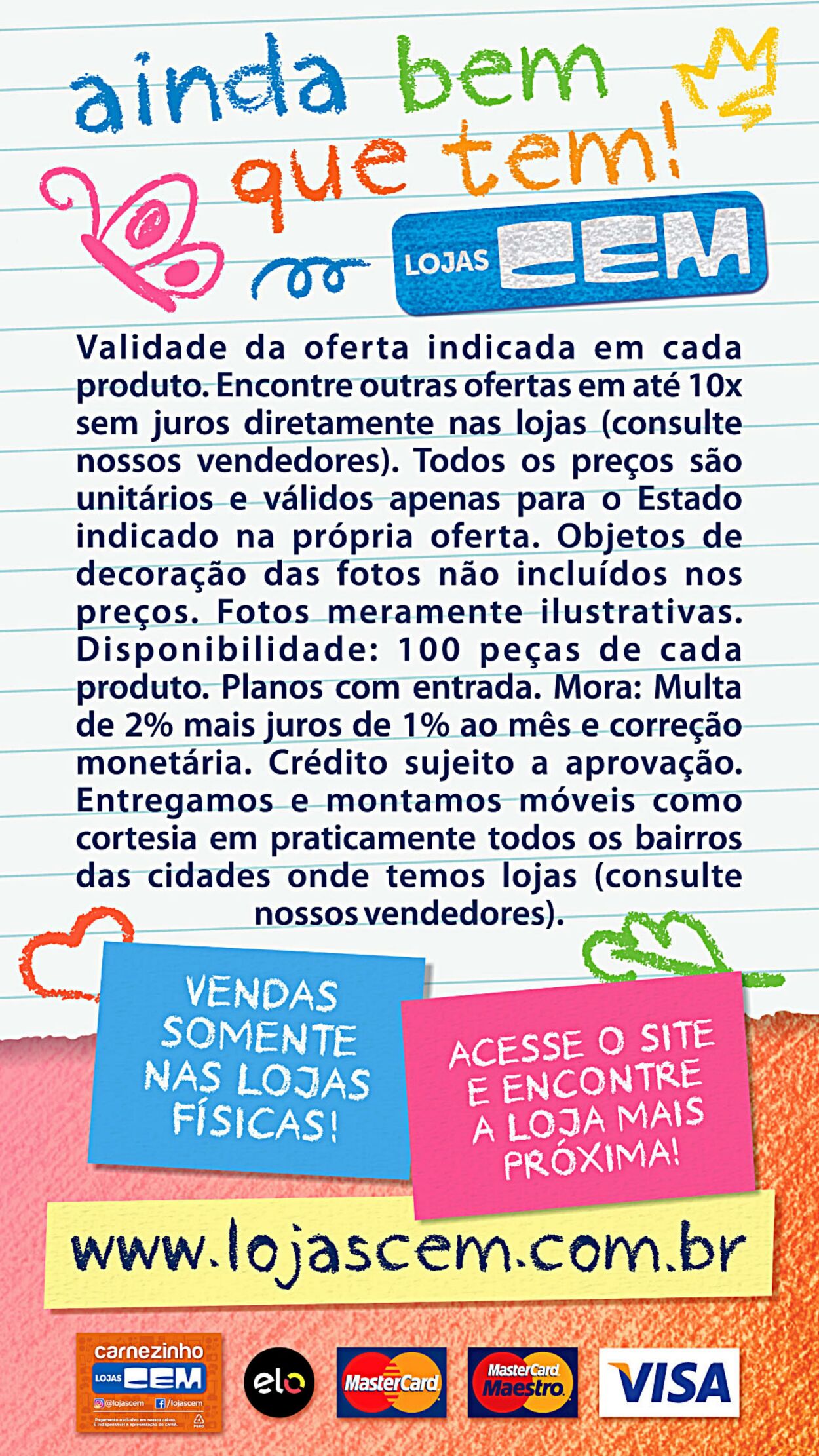 Folheto Lojas Cem 30.09.2025 - 16.10.2025
