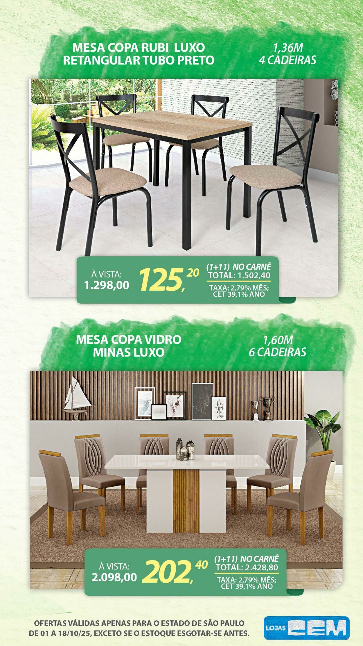 Folheto Lojas Cem 30.09.2025 - 16.10.2025
