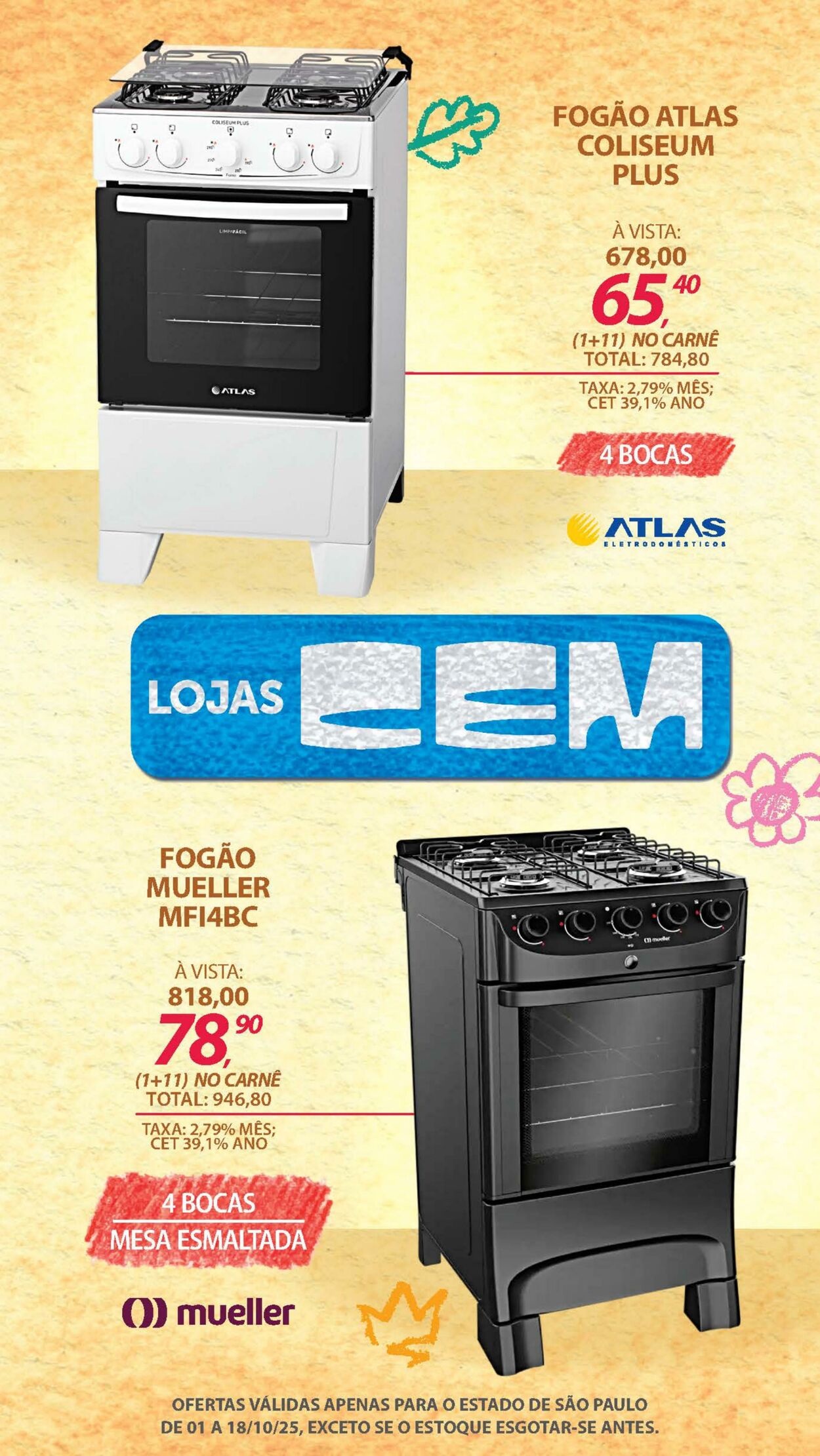 Folheto Lojas Cem 30.09.2025 - 16.10.2025