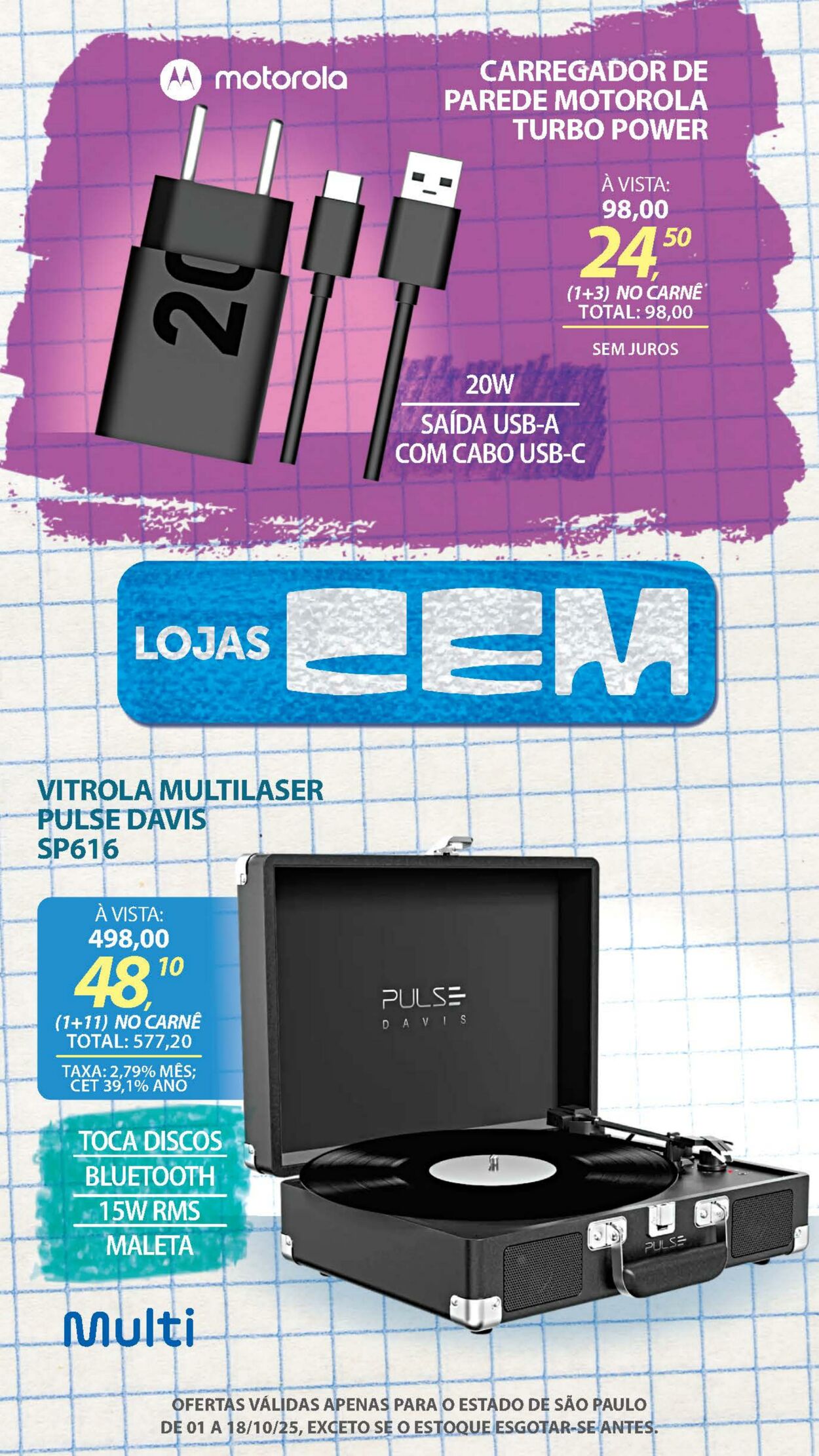 Folheto Lojas Cem 30.09.2025 - 16.10.2025
