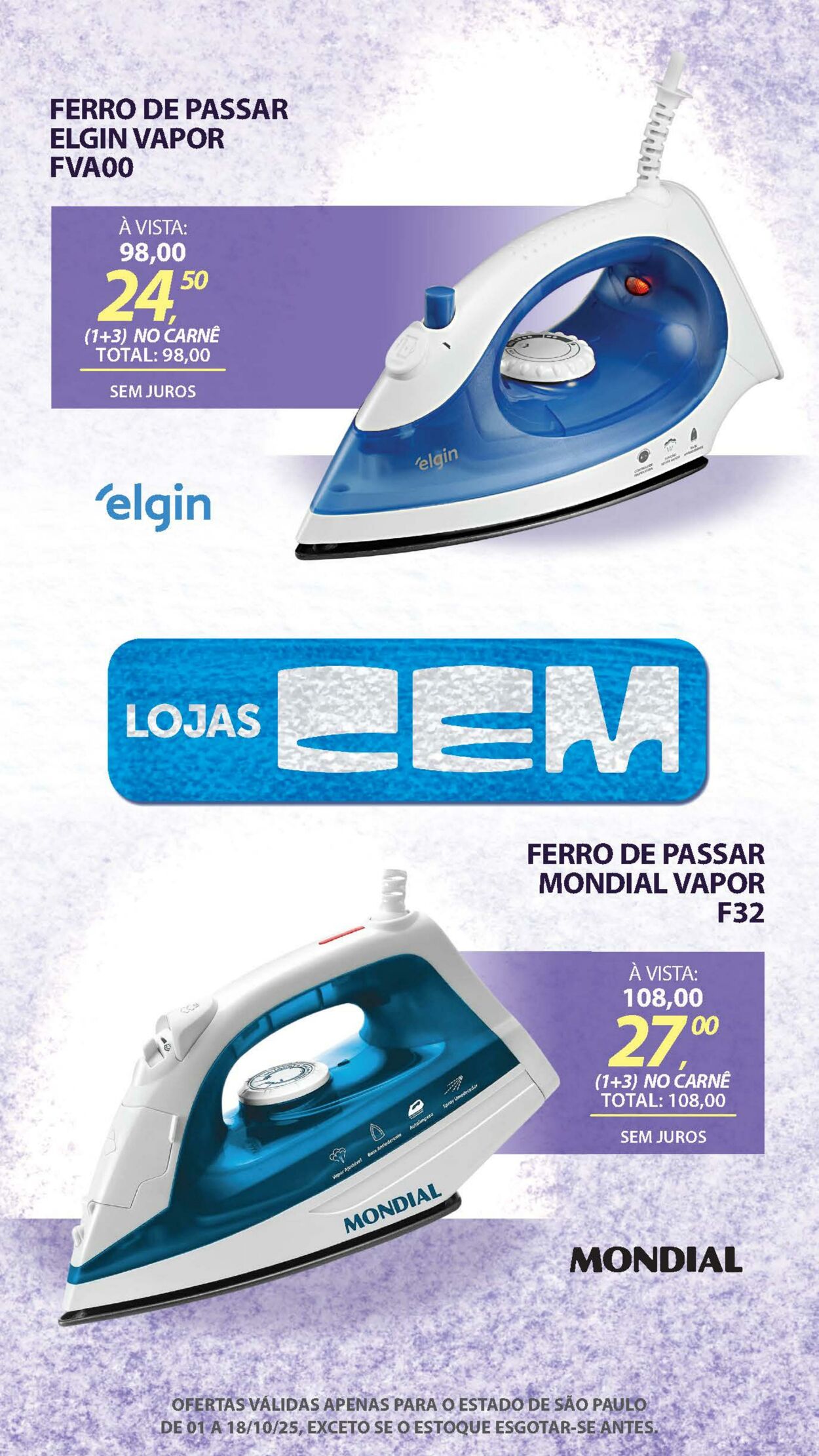 Folheto Lojas Cem 30.09.2025 - 16.10.2025