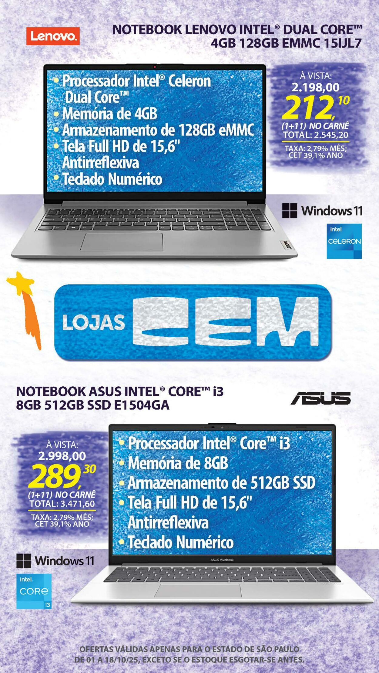Folheto Lojas Cem 30.09.2025 - 16.10.2025