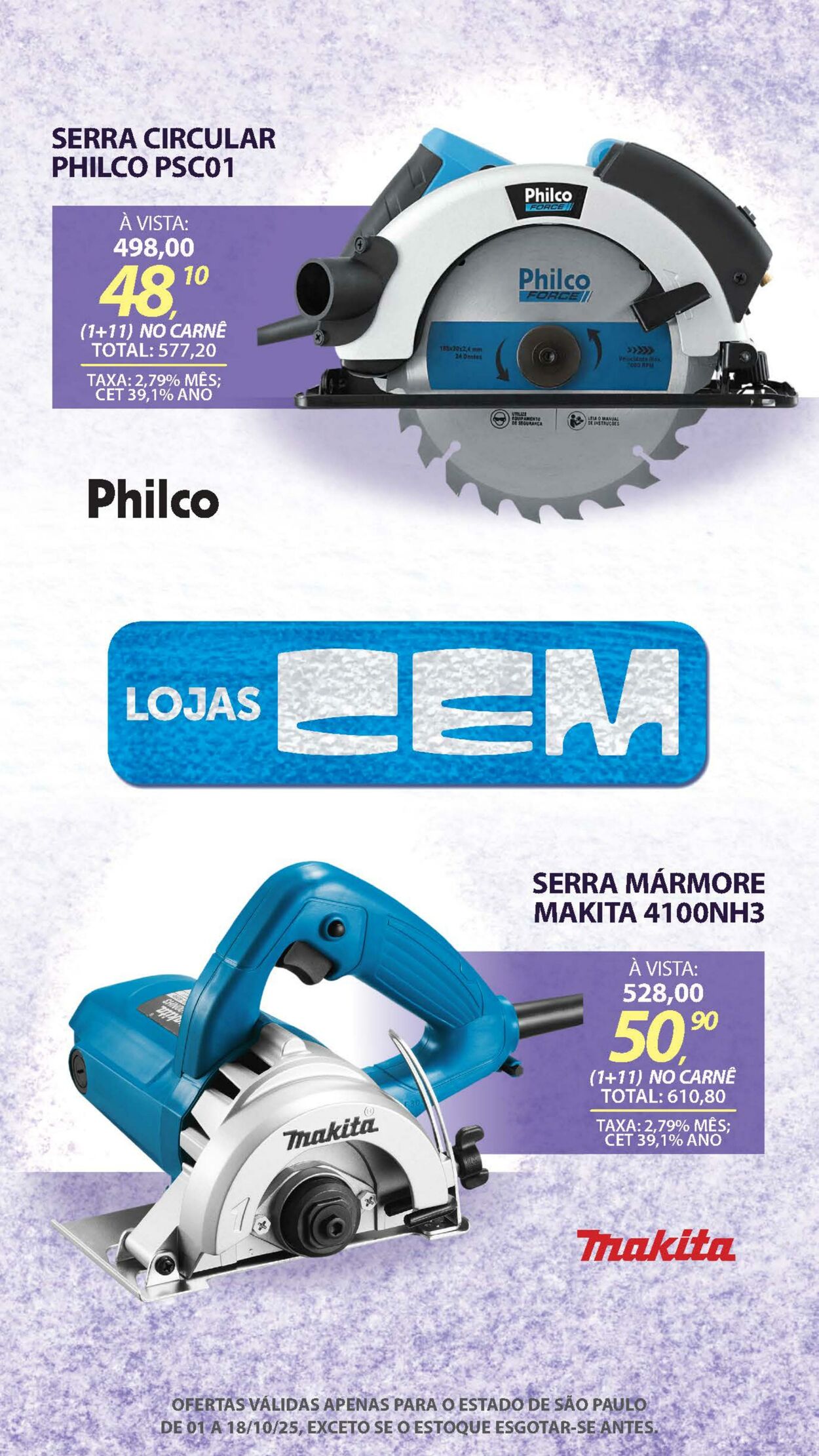 Folheto Lojas Cem 30.09.2025 - 16.10.2025