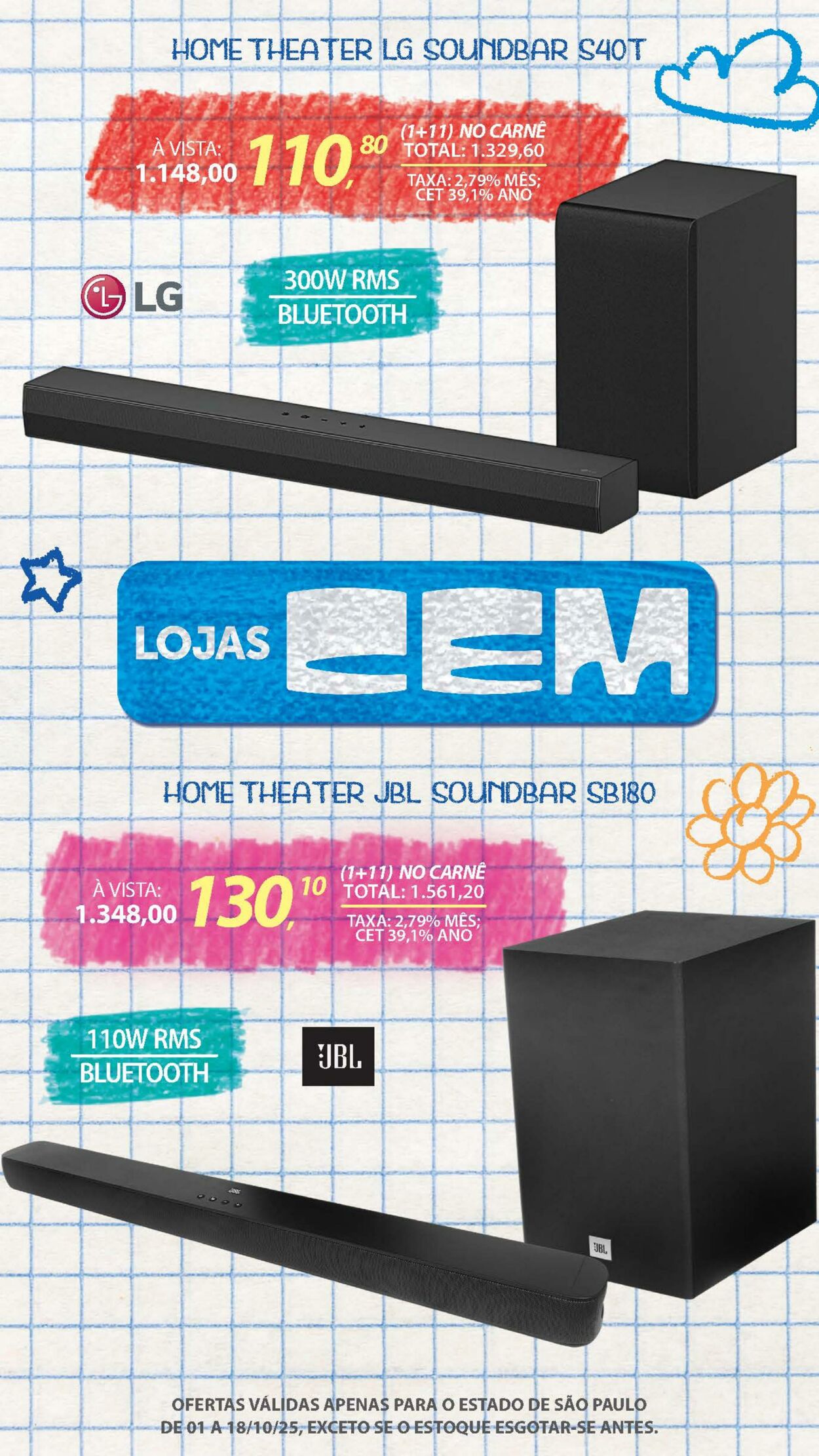 Folheto Lojas Cem 30.09.2025 - 16.10.2025