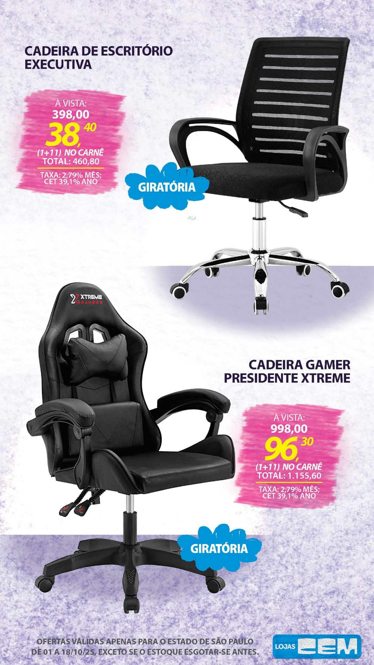 Folheto Lojas Cem 30.09.2025 - 16.10.2025
