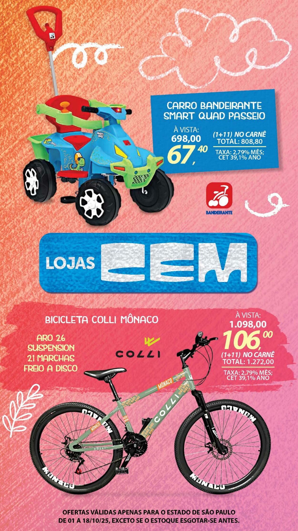 Folheto Lojas Cem 30.09.2025 - 16.10.2025