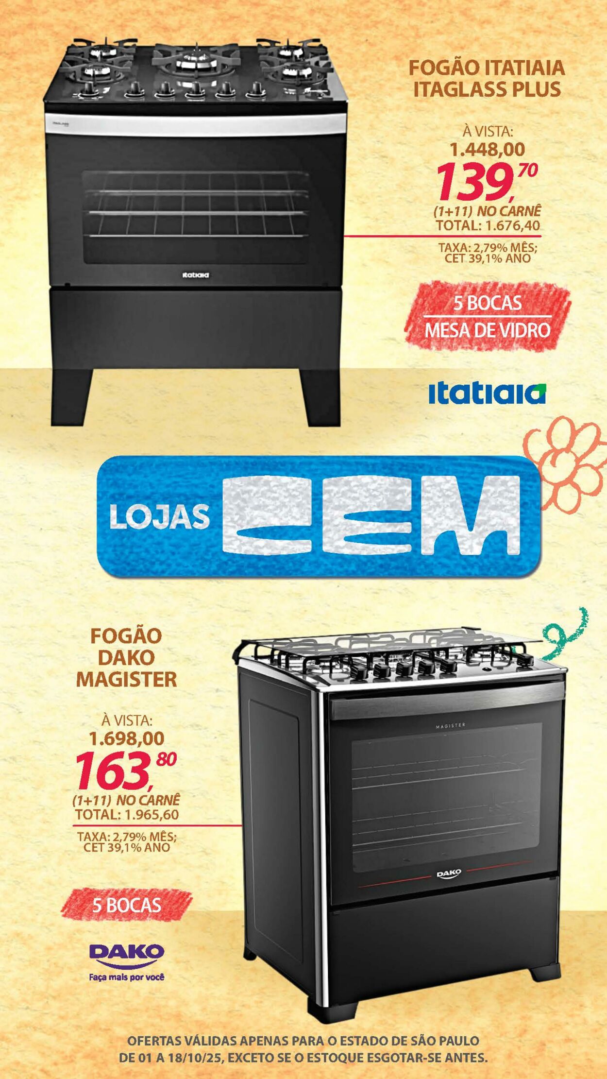 Folheto Lojas Cem 30.09.2025 - 16.10.2025
