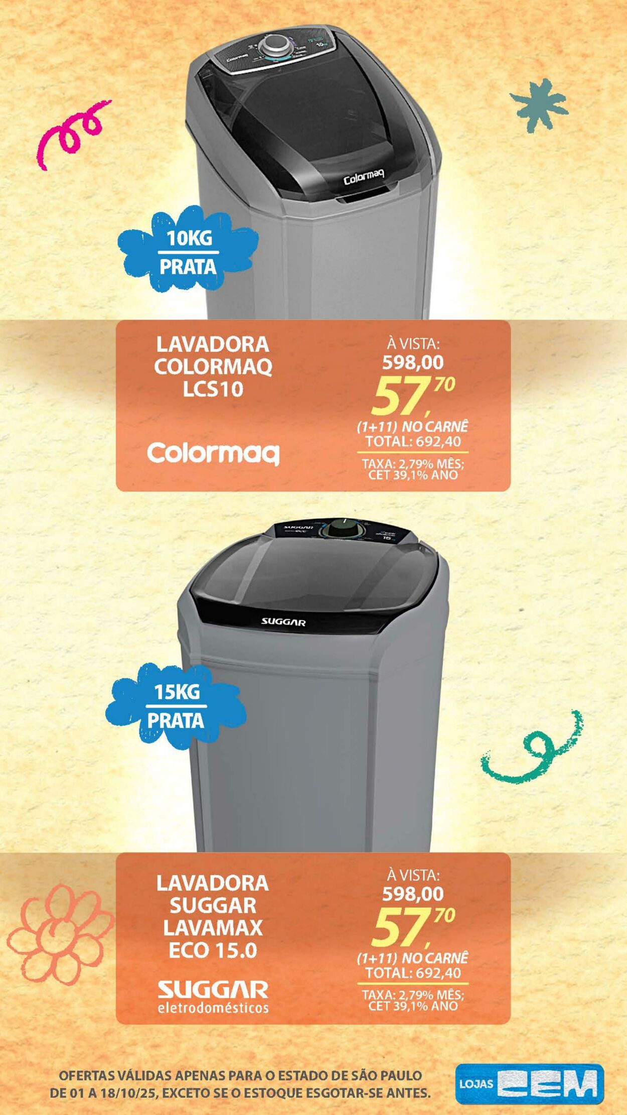 Folheto Lojas Cem 30.09.2025 - 16.10.2025