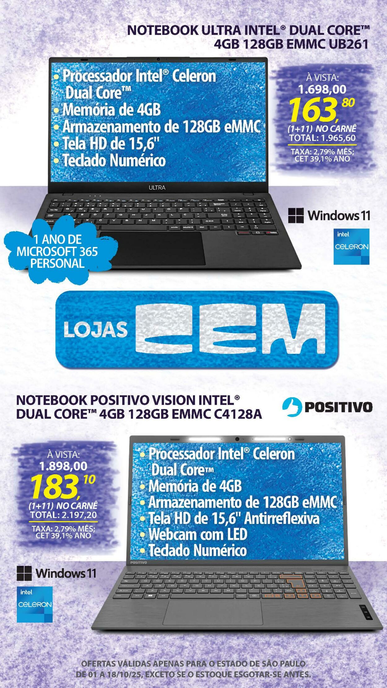 Folheto Lojas Cem 30.09.2025 - 16.10.2025