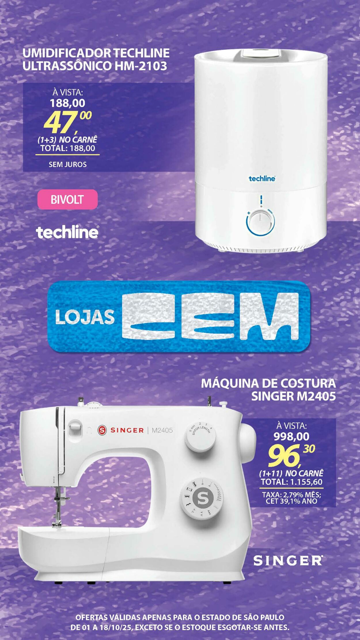 Folheto Lojas Cem 30.09.2025 - 16.10.2025