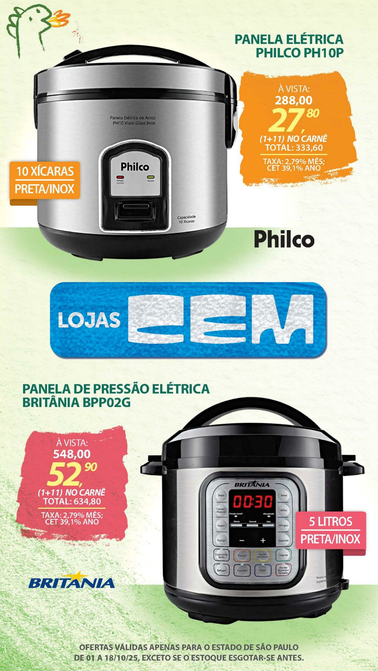 Folheto Lojas Cem 30.09.2025 - 16.10.2025
