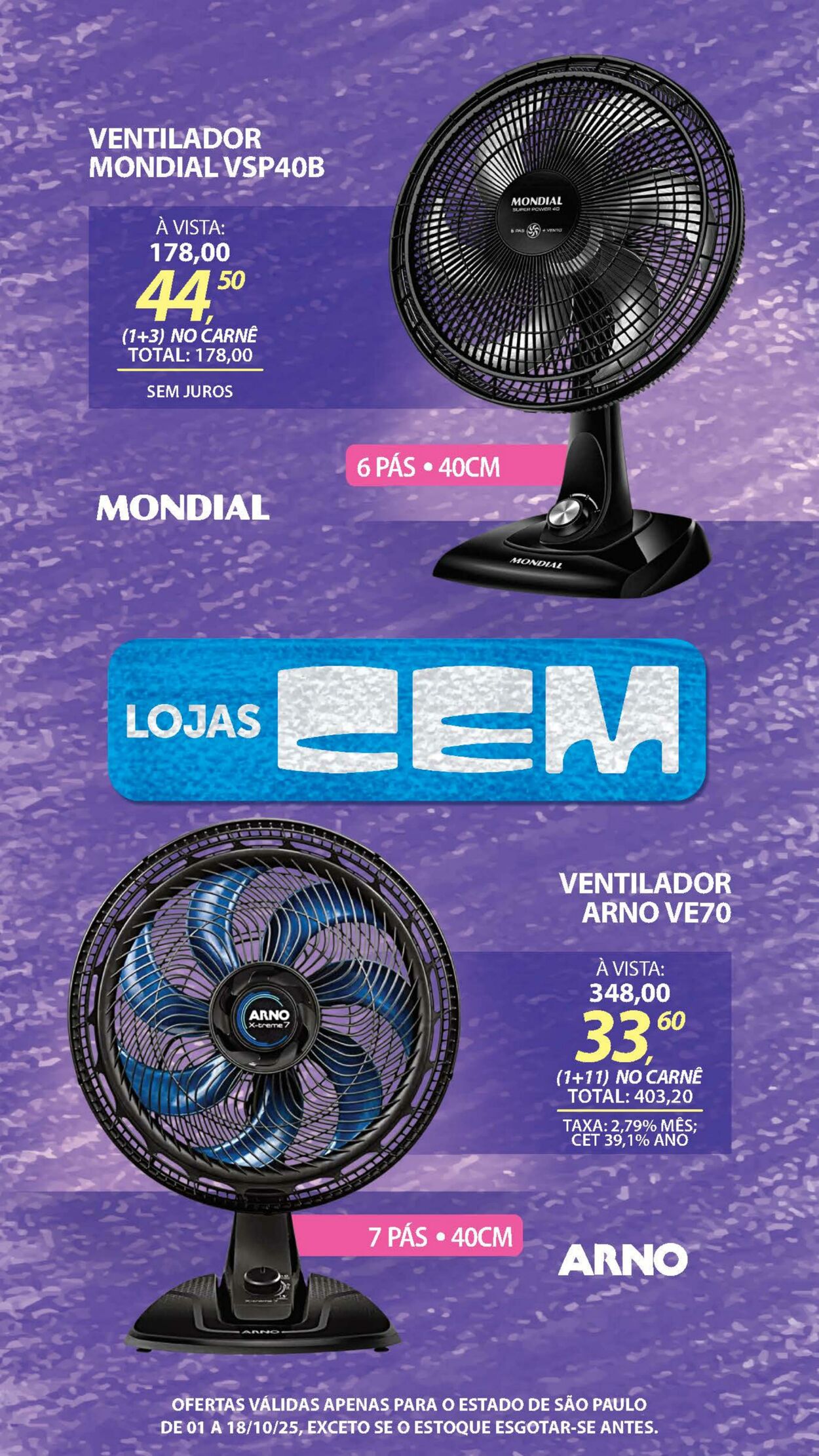Folheto Lojas Cem 30.09.2025 - 16.10.2025