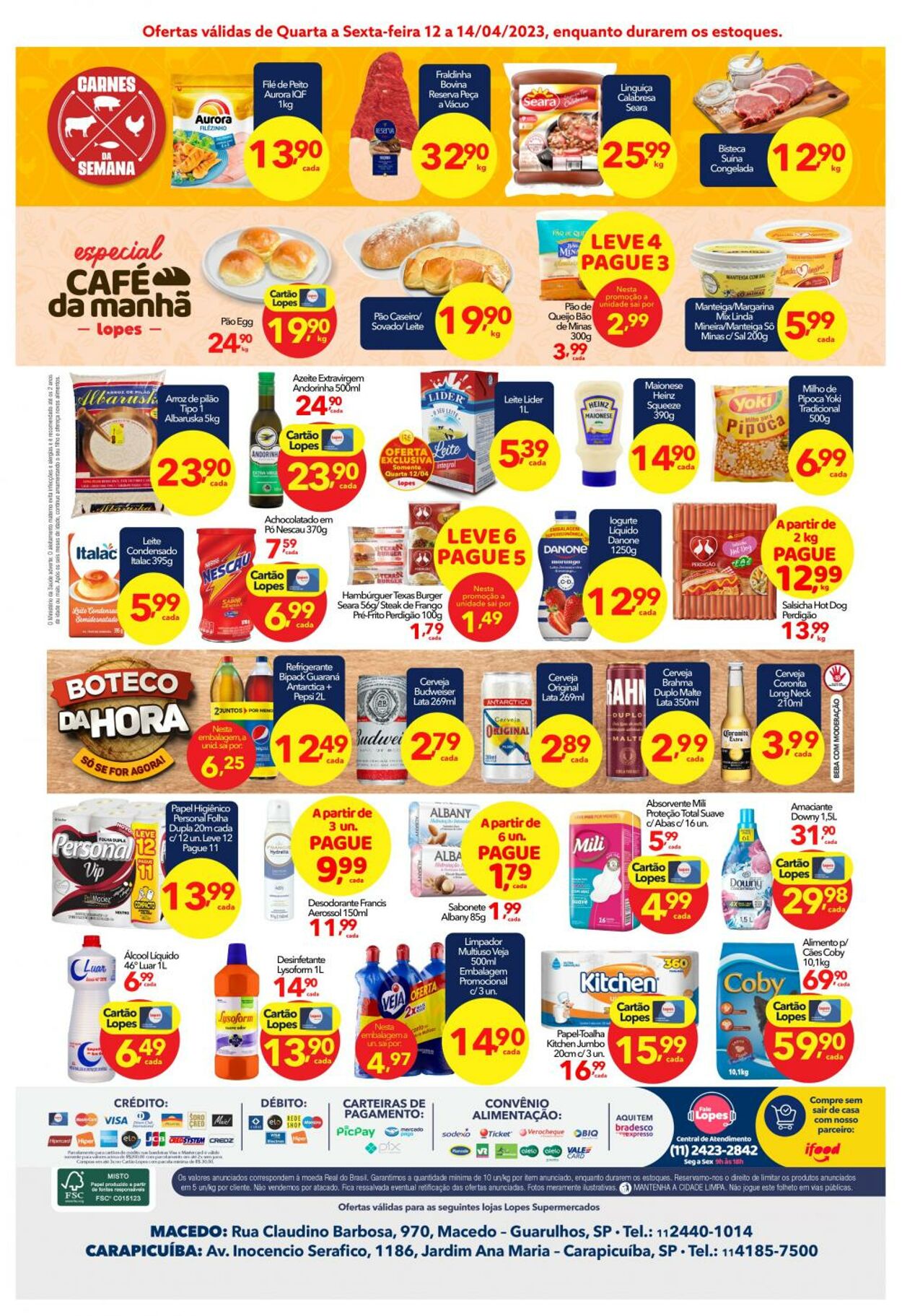 Folheto Lopes Supermercados 12.04.2023 - 13.04.2023