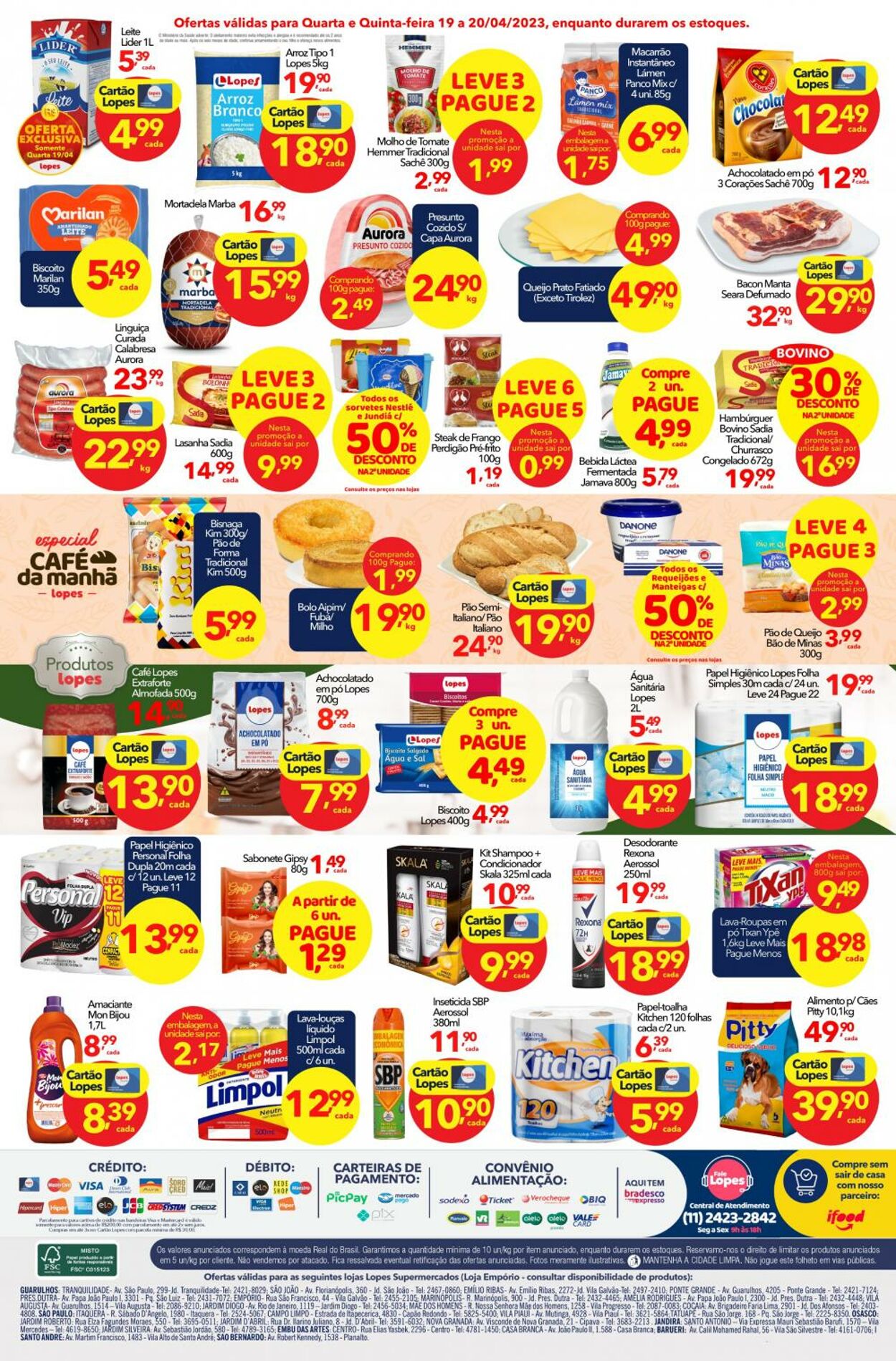 Folheto Lopes Supermercados 19.04.2023 - 20.04.2023