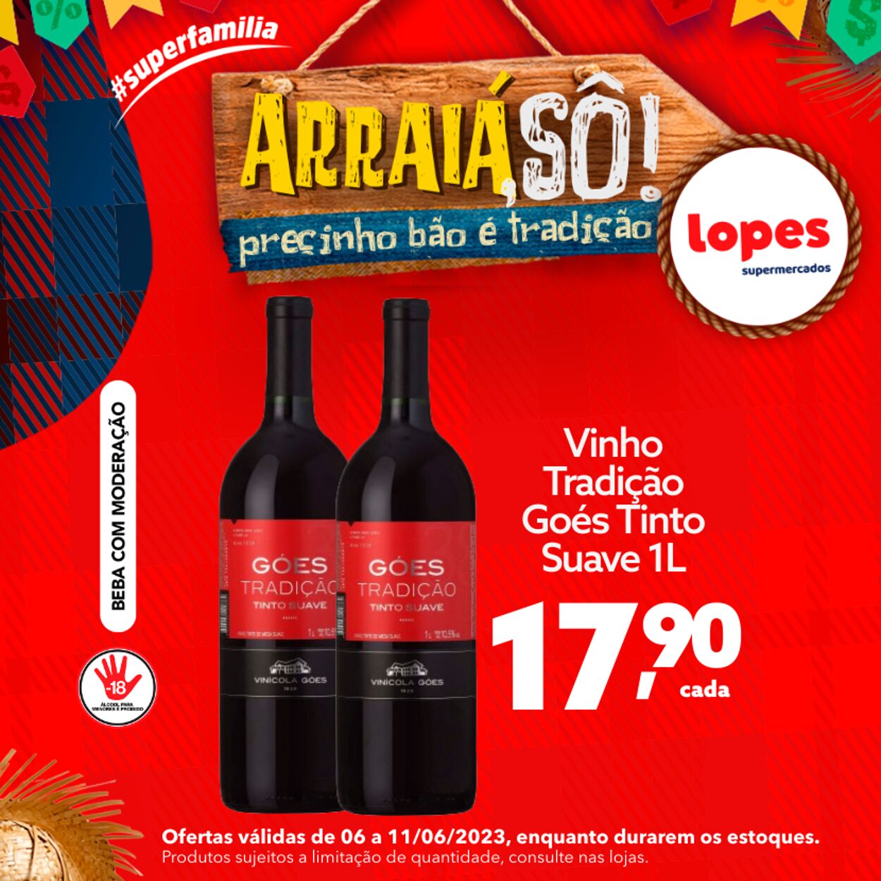 Folheto Lopes Supermercados 05.06.2023 - 11.06.2023