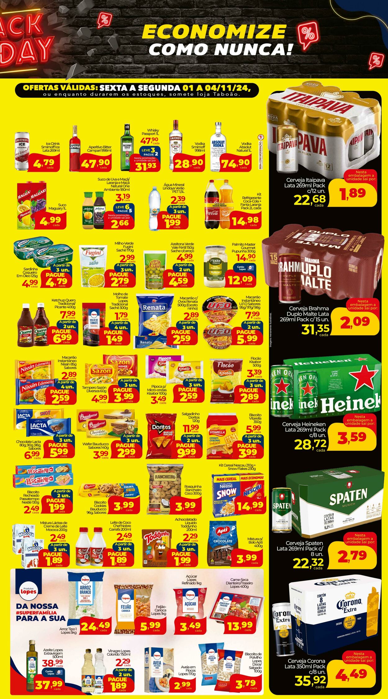 Folheto Lopes Supermercados 01.11.2024 - 04.11.2024