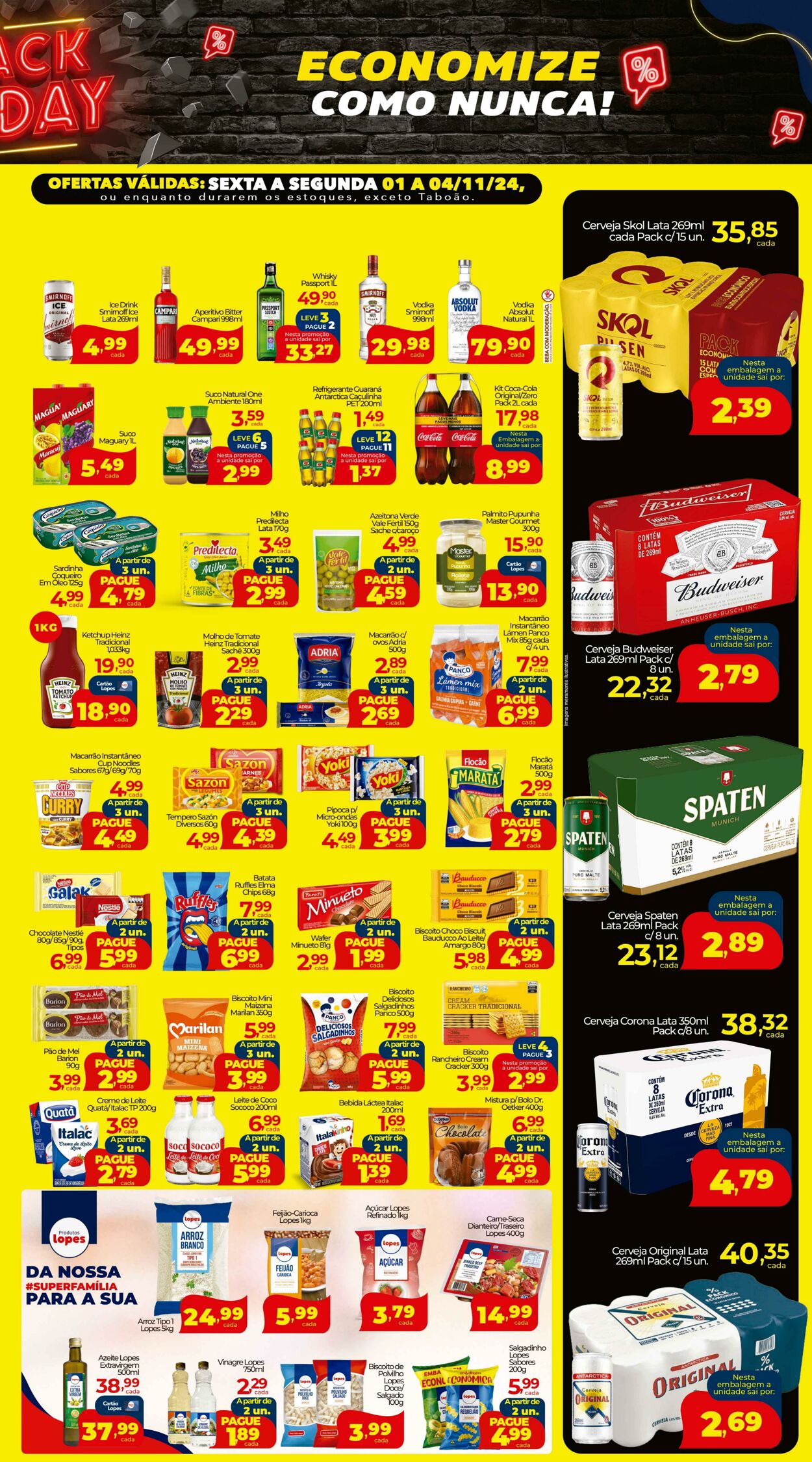 Folheto Lopes Supermercados 01.11.2024 - 04.11.2024