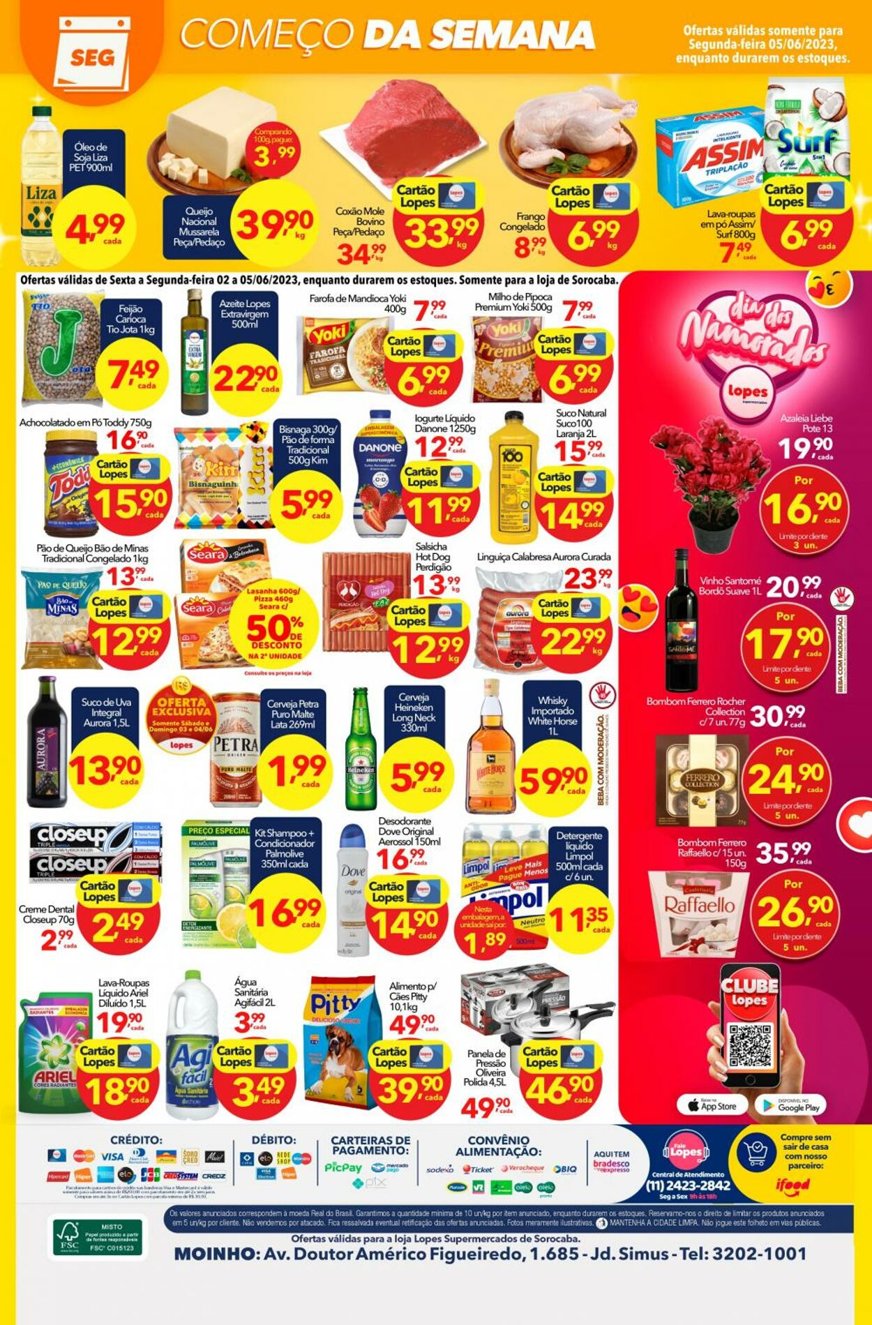 Folheto Lopes Supermercados 02.06.2023 - 05.06.2023