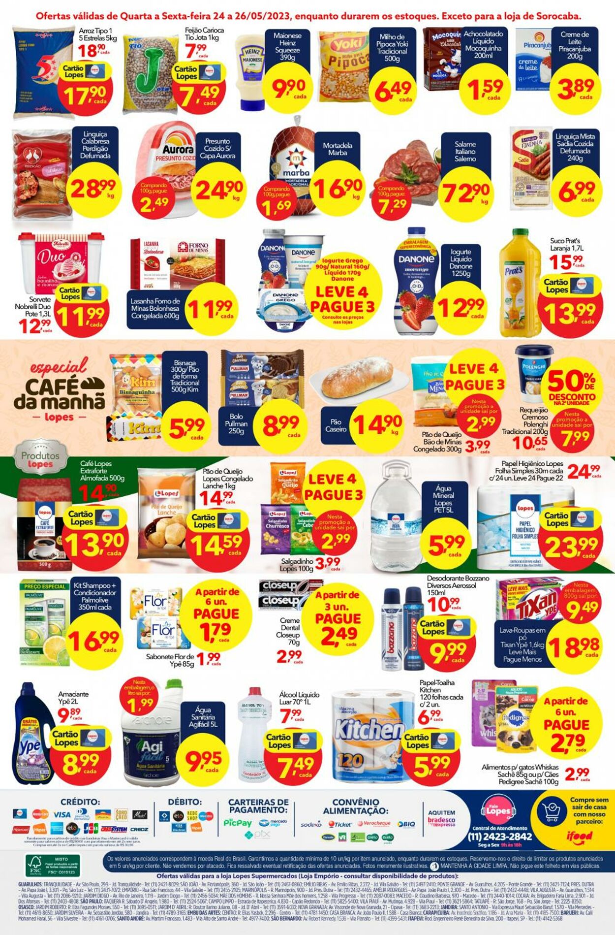 Folheto Lopes Supermercados 24.05.2023 - 26.05.2023