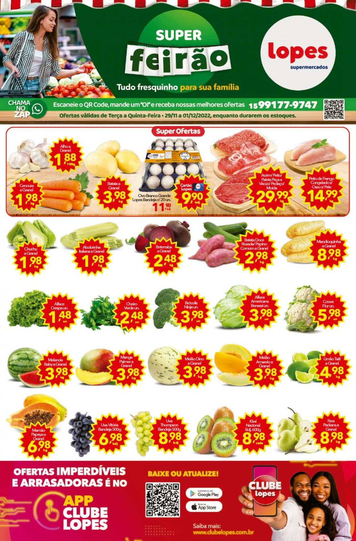 Folheto Lopes Supermercados 29.12.2022 - 01.12.2023