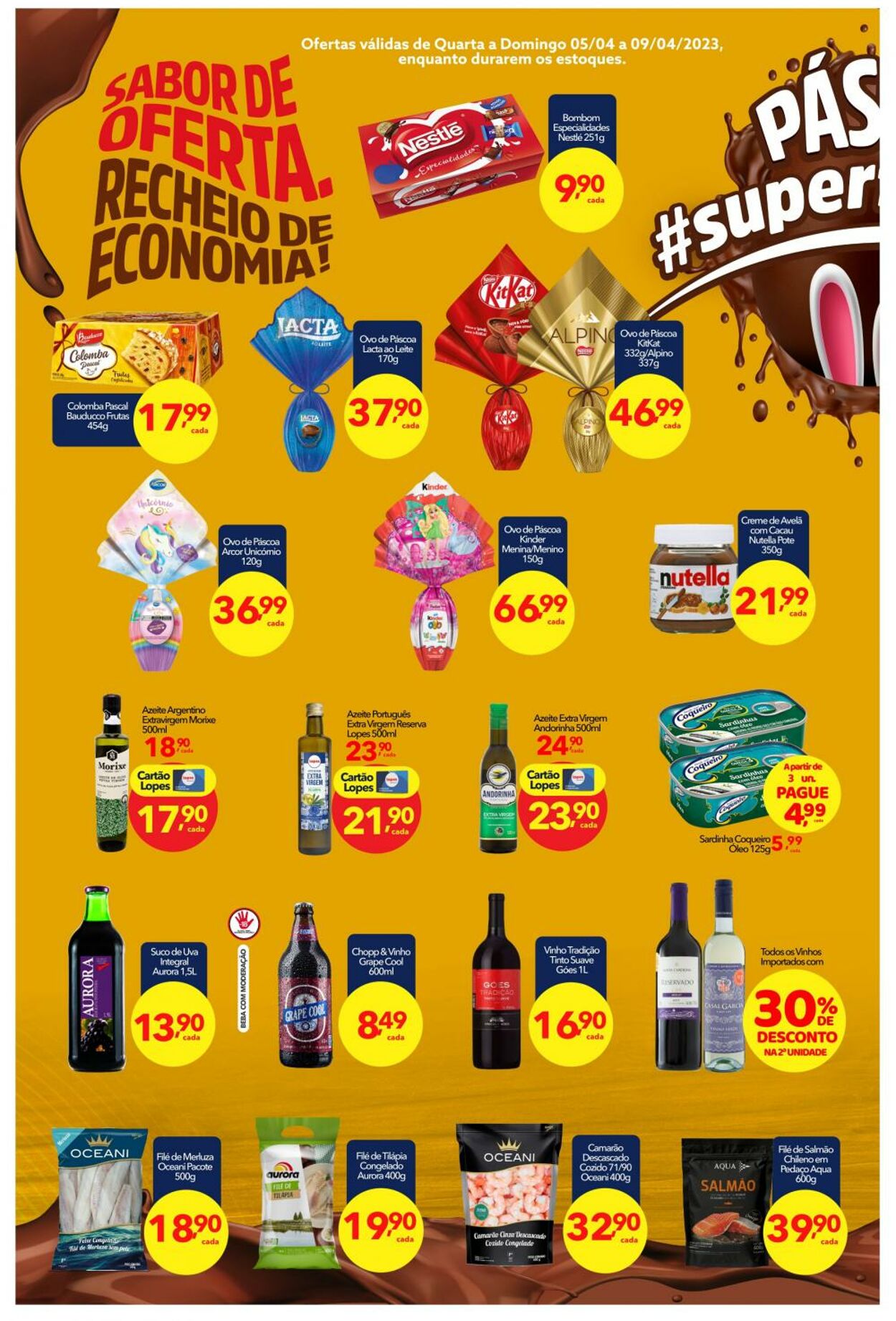 Folheto Lopes Supermercados 05.04.2023 - 09.04.2023