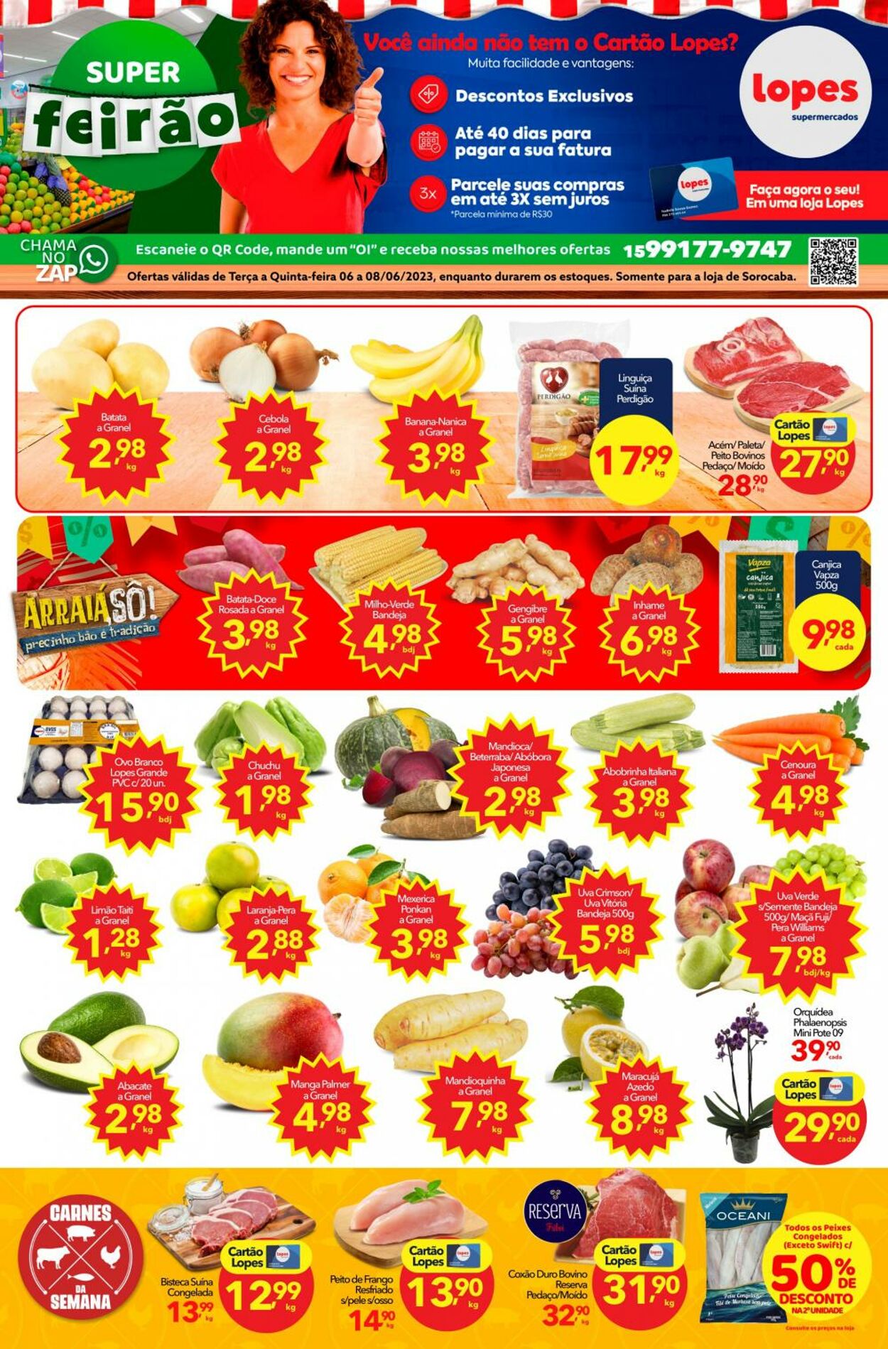 Folheto Lopes Supermercados 06.06.2023 - 08.06.2023