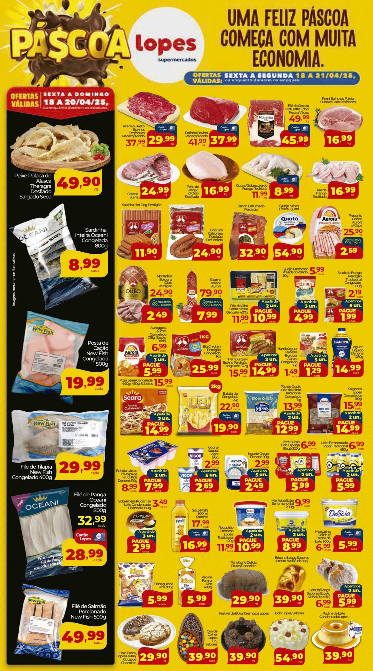 Folheto Lopes Supermercados 18.04.2025 - 21.04.2025