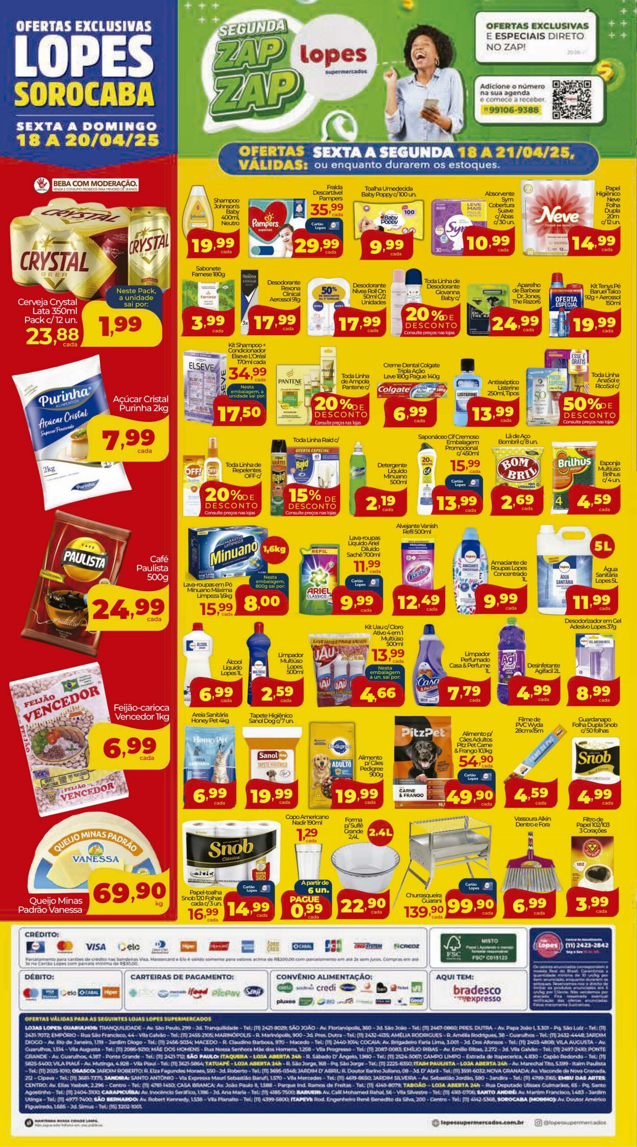 Folheto Lopes Supermercados 18.04.2025 - 21.04.2025